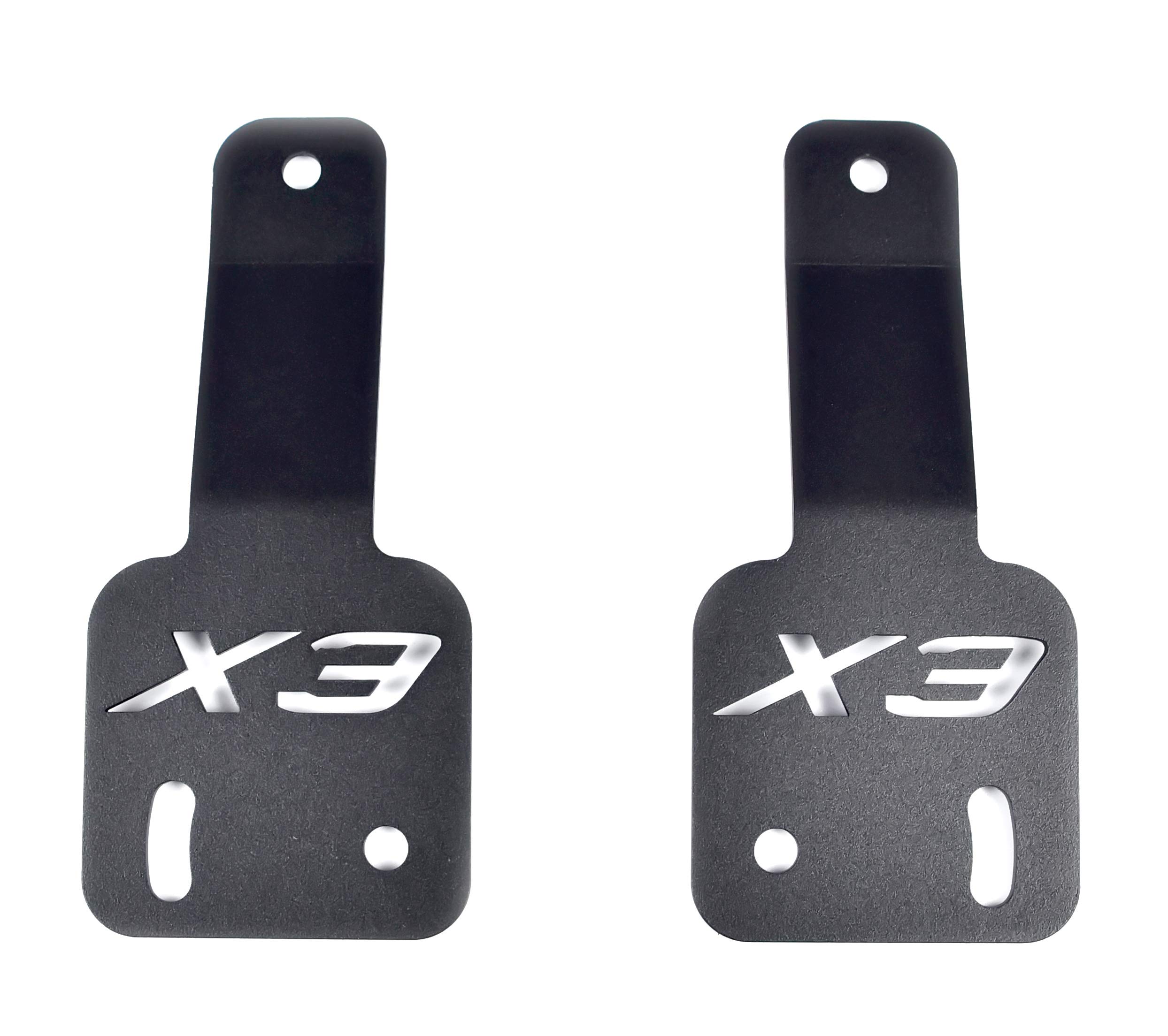 SAUTVS Adjustable 50 inch LED Light Bar Brackets for Can Am Maverick X3, Metal Rotatable 50