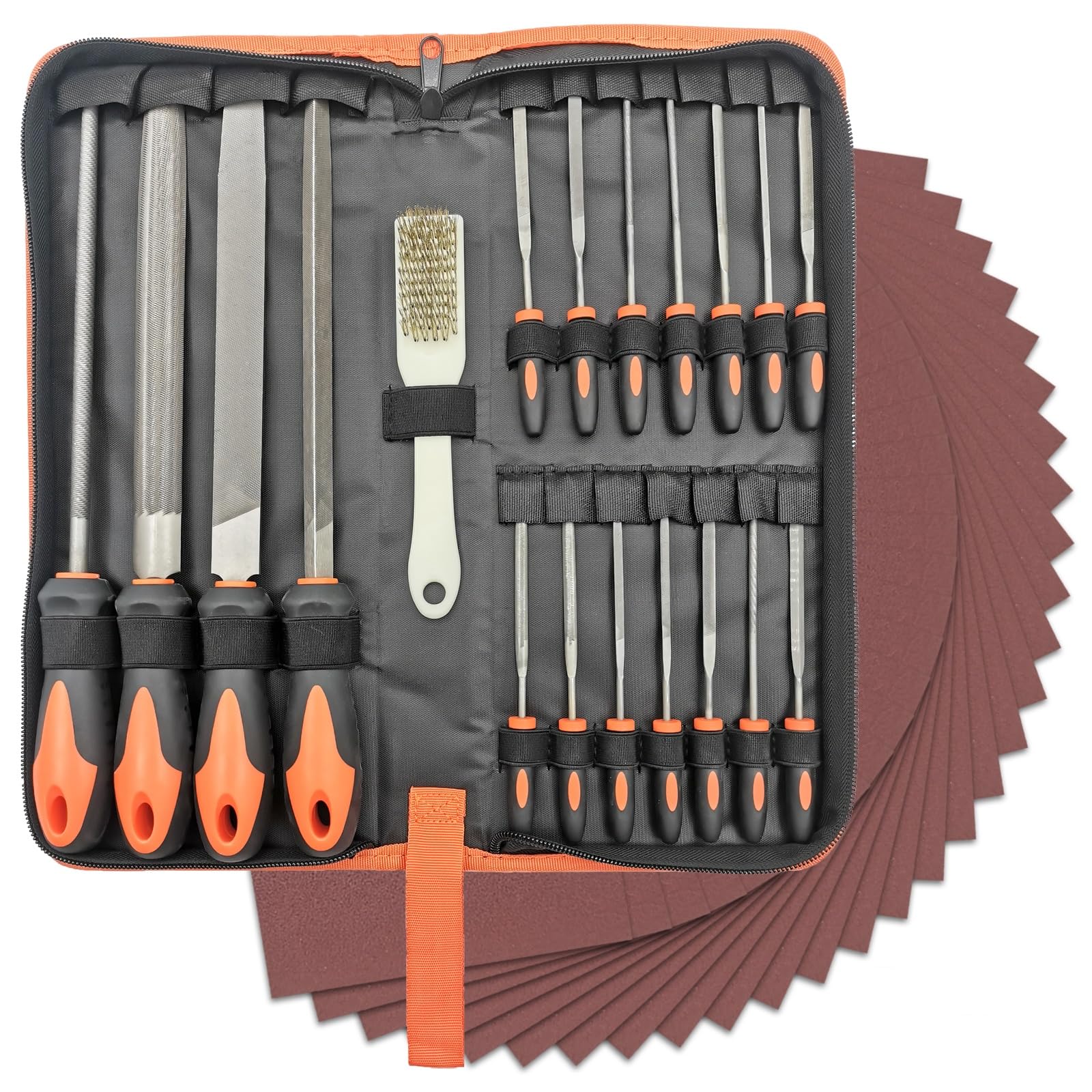Metal File Set 49PCs Professional Files Tools with Case