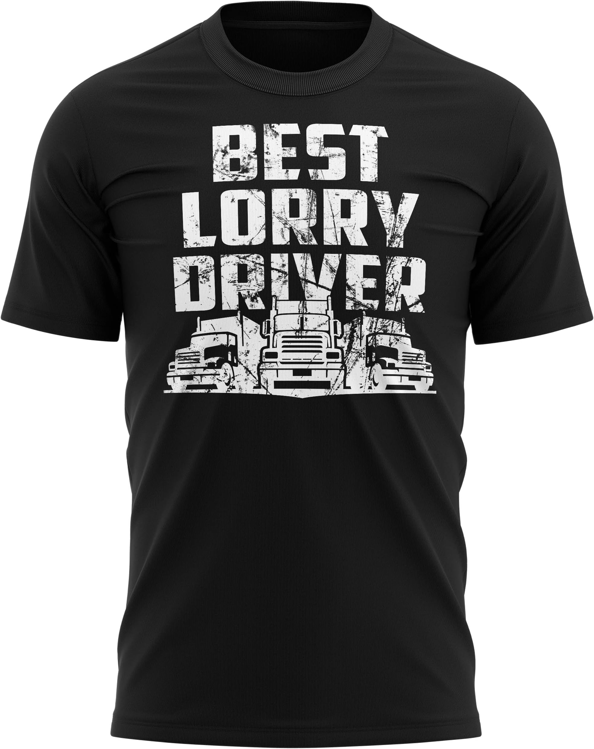 Purple Print HouseBest Lorry Driver T Shirt, Trucker Gifts for Dad, Birthday Gifts for Lorry HGV Drivers, Funny Mens Truck Tee
