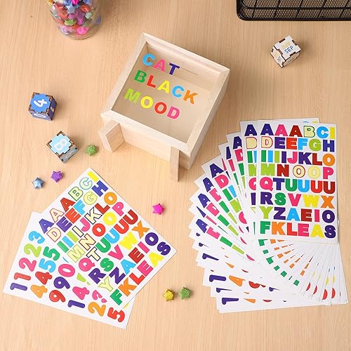 Miniatura 6 de SAFIGLE Alcancía transparente para adultos y niños, alcancía de madera para niñas y niños, colorida hucha para ahorrar dinero, hucha grande