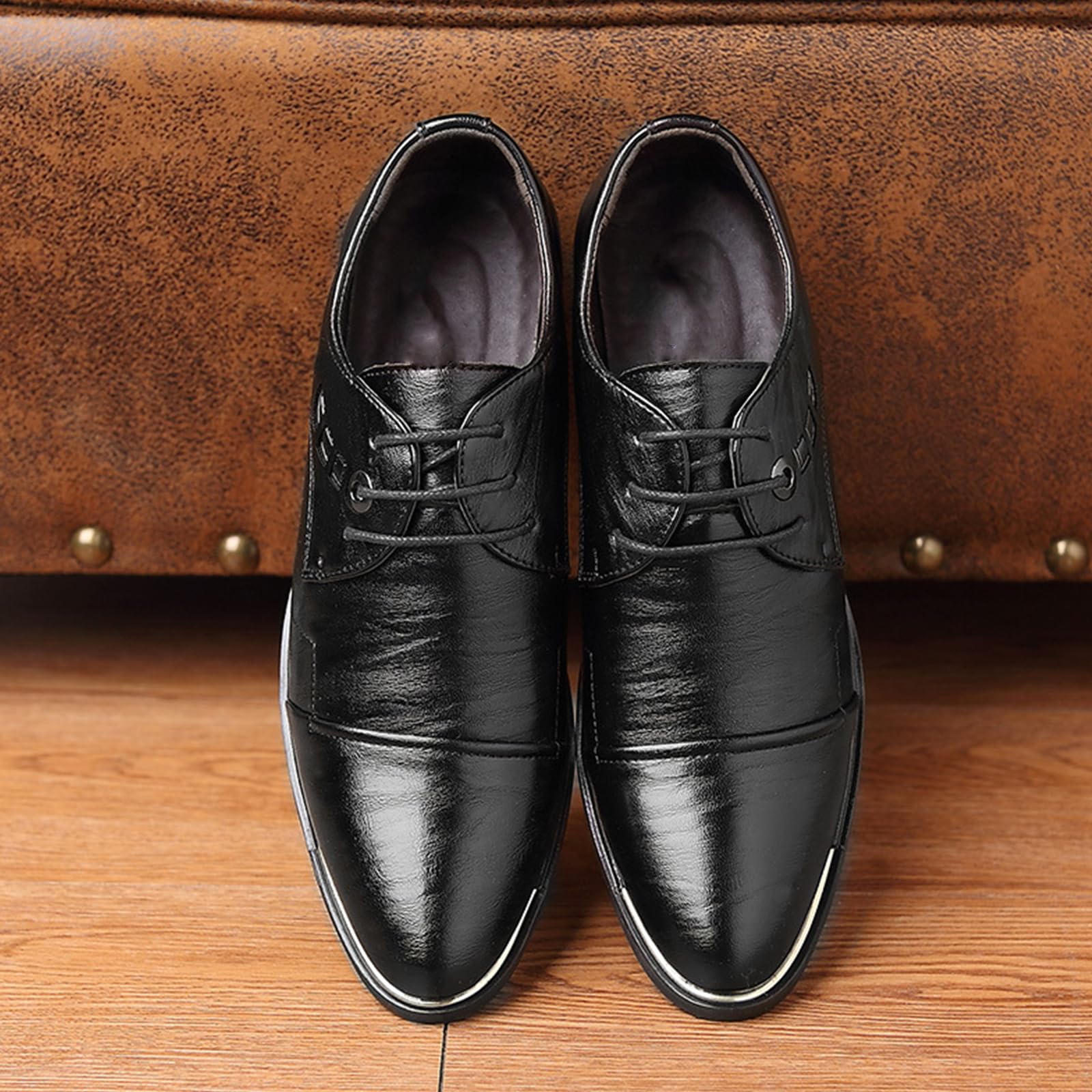 Scarpe Eleganti da Cerimonia per Uomo | Stringate, in Pelle, Casual, Classico, Antiscivolo, Party, Formali, Business, Ufficio