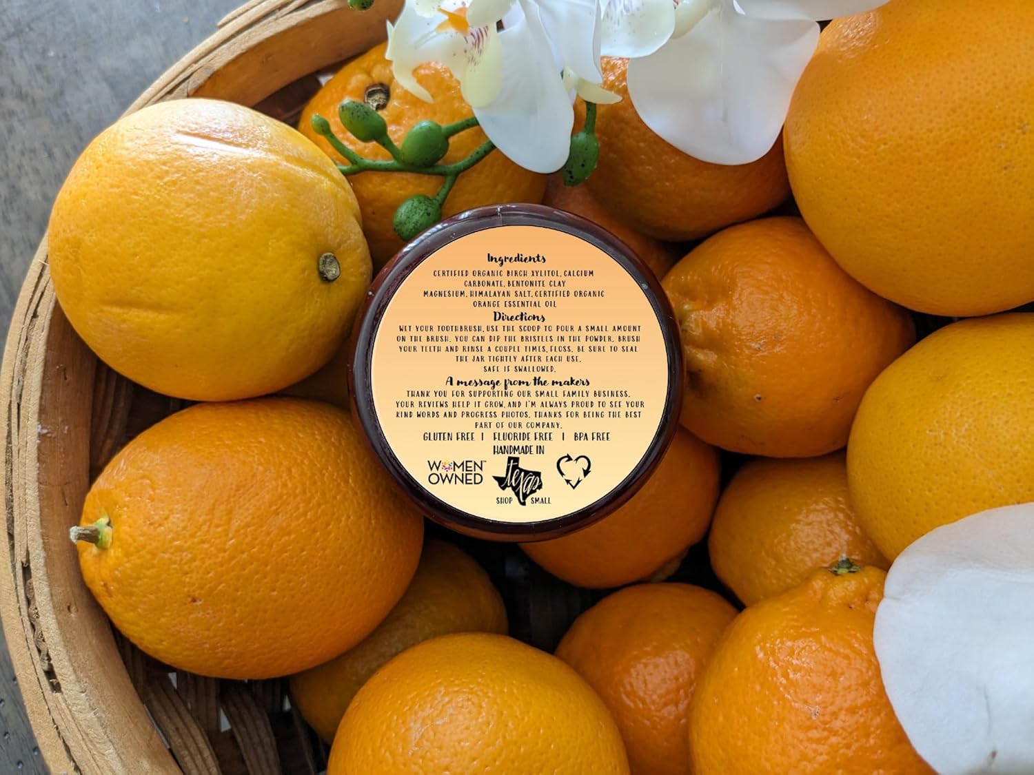 Simply Sooney Fluoride Free Remineralizing Tooth Powder Kid Safe Orange Formula Value Size Up to 6 Month Supply I for Naturally Stronger Teeth I Healthier Gums I Brighter Smile - Image 7