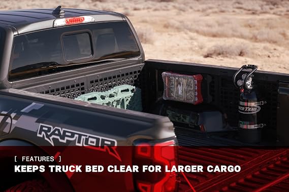 ADD Off-Road Bed Side Panels for 2024-2025 Ford Ranger Raptor | Driver & Passenger Side Variations | Molle Design for Mounting Tools & Off-Road/Off Road Equipment
