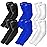 BHYTAKI 6 Pairs UV Sun Protection Arm Sleeves, UPF 50 Sports Cooling Arm Compression Sleeves for Men Women Teenager