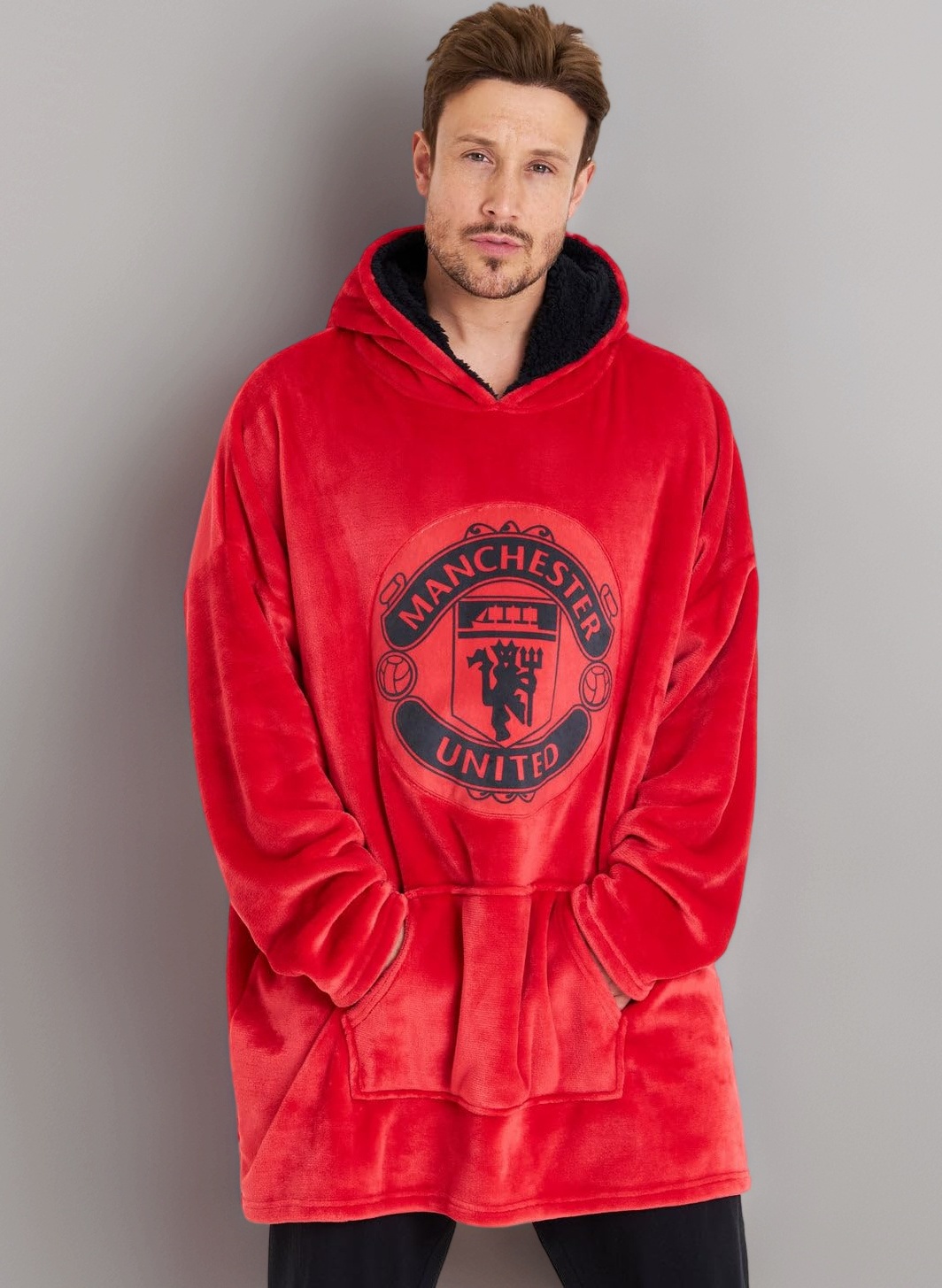Oversized Hoodie Blanket For Men, Man U Football Gifts