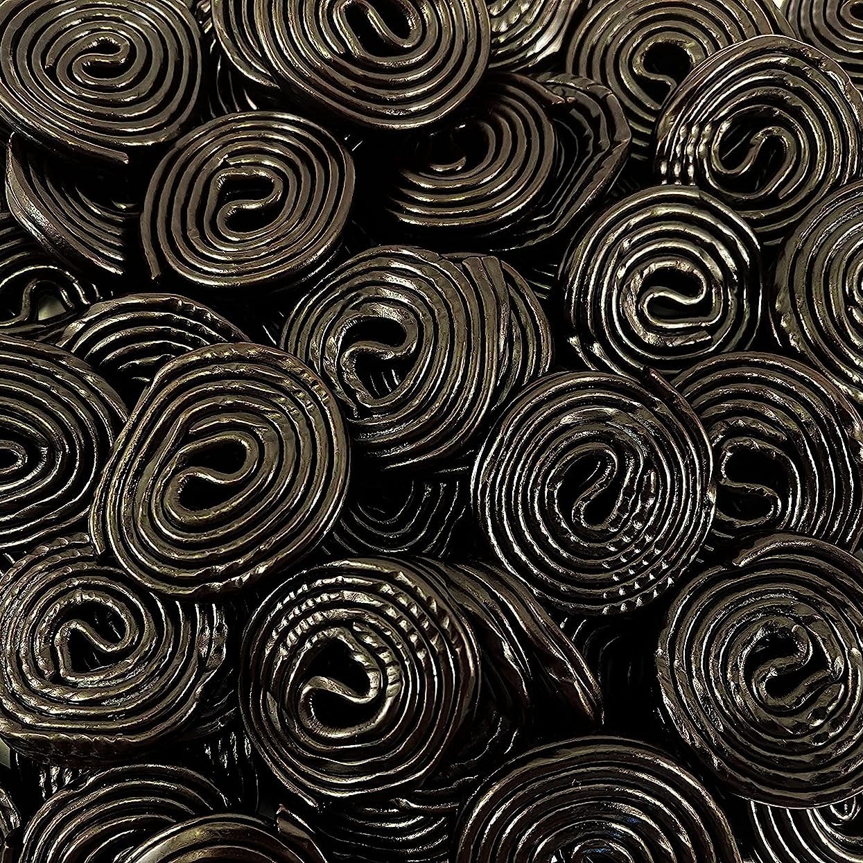 Gerrit's Broadway Wheels Candy | 2.5 Pound Bag | Black Licorice Rolls