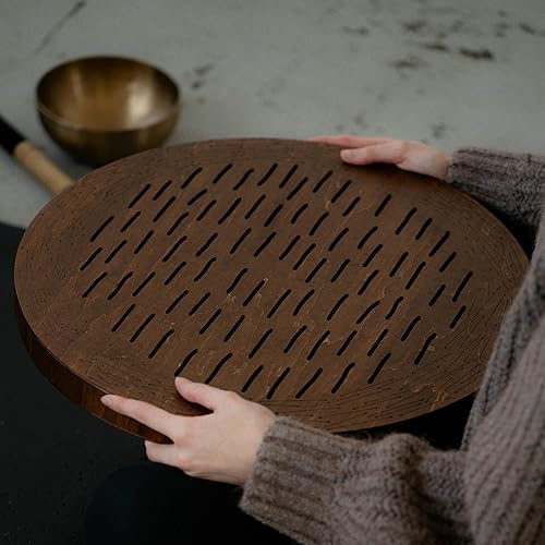 Miniatura 68 de Disco de cascada de 20 pulgadas meditativo de madera para baño de sonido relajante forma de géiser (sin bolsa)