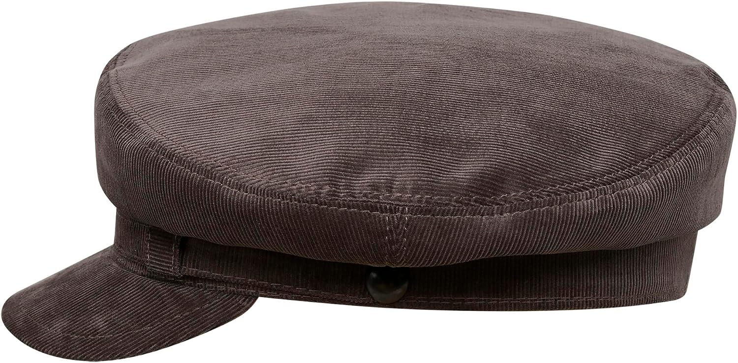 Sterkowski Liverpool Breton Cap - 100% Cotton, Breathable Corduroy, Men & Women Fisherman Cap