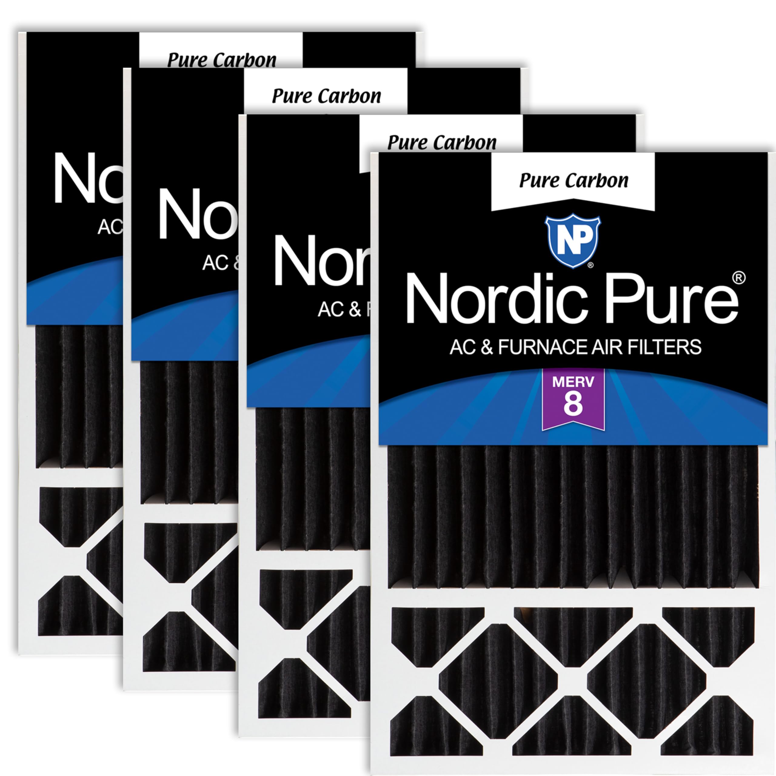 Nordic Pure 16x25x5 Honeywell/Lennox Replacement MERV 8 Air Filter 4 Pack