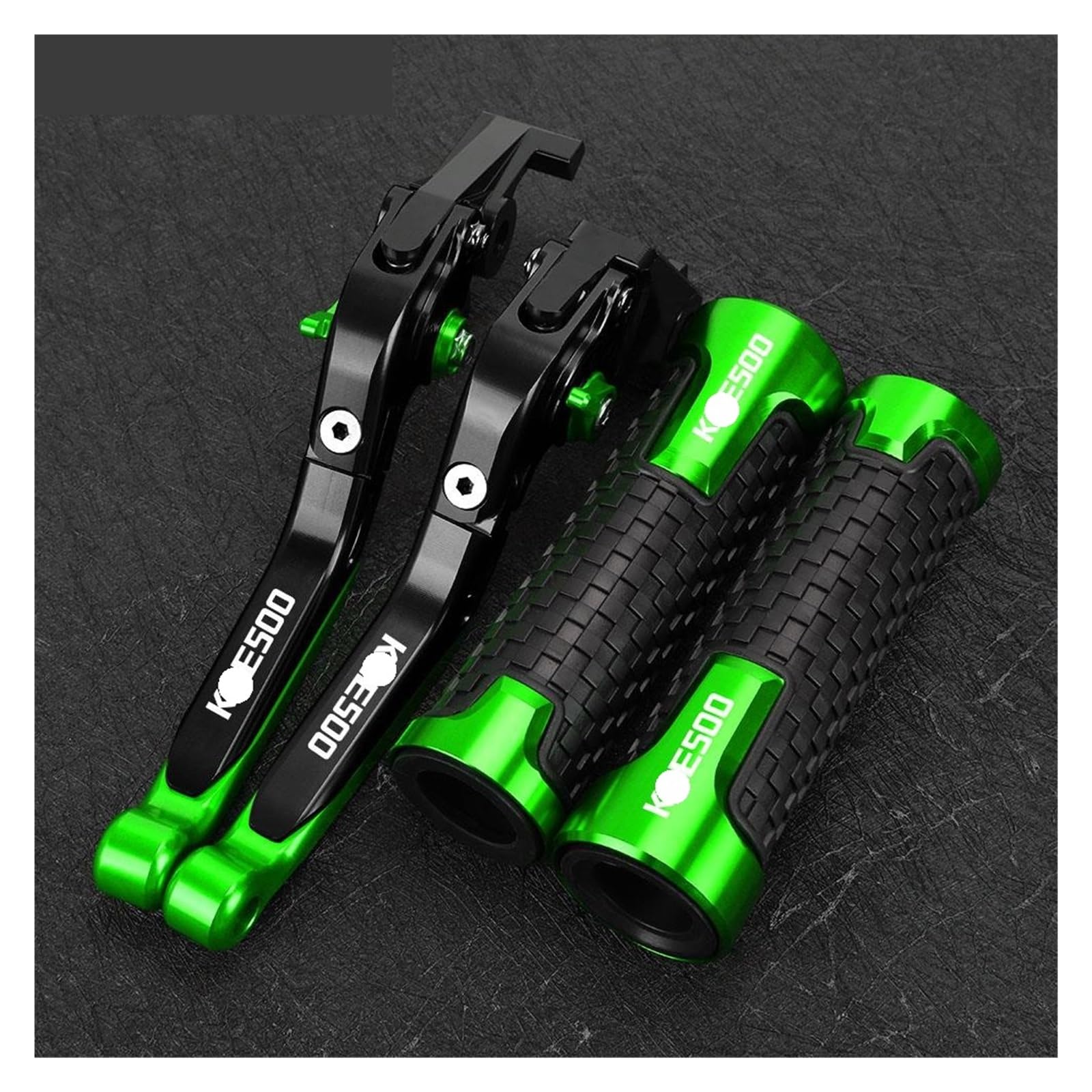 YWQJIOPM Motorcycle Brake Clutch Lever Motorcycle for KLE 500 KLE500 1991-2007 Extendable Brake Clutch Levers Handlebar Handle Grips Ends Slider Accessories