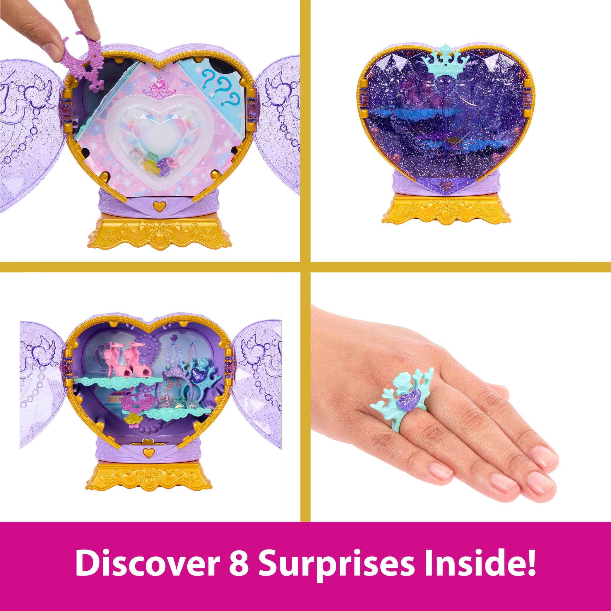 Mattel Disney Princess Ariel Fashion Doll & Accessories with 8 Surprises, Including Heart Gem Box - Image 3
