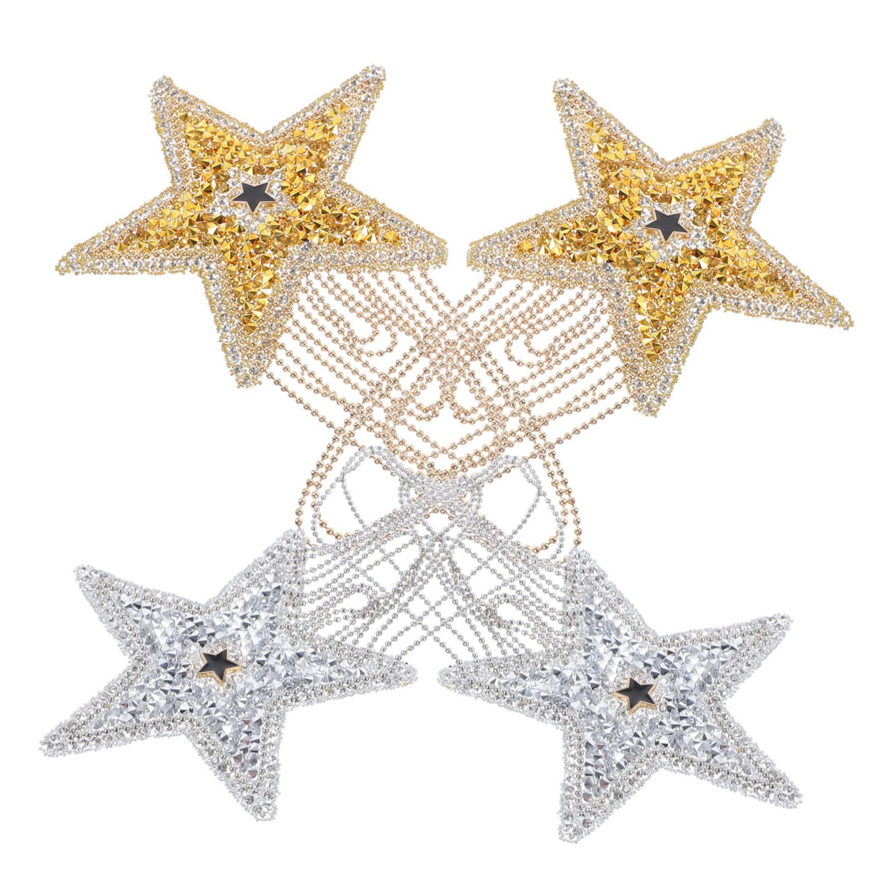 STOBOK 20piezas Parche Decorativo De Brillantes Para Ropa y Sombreros Pack Para y Reparaciones De Moda Apliques Resistentes y Elegantes