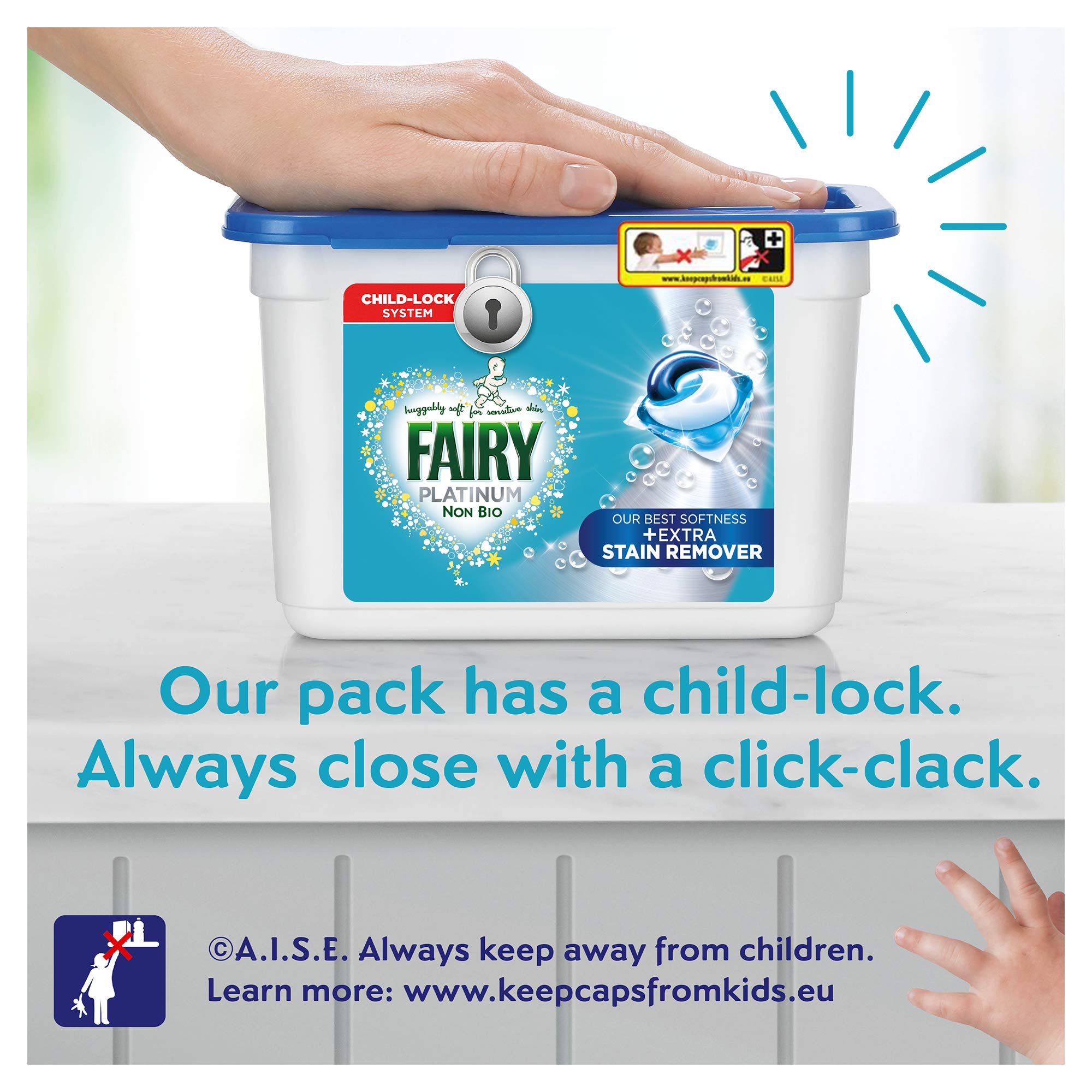 Fairy NonBio Platinum PODS, Washing Liquid Laundry Detergent Tablets