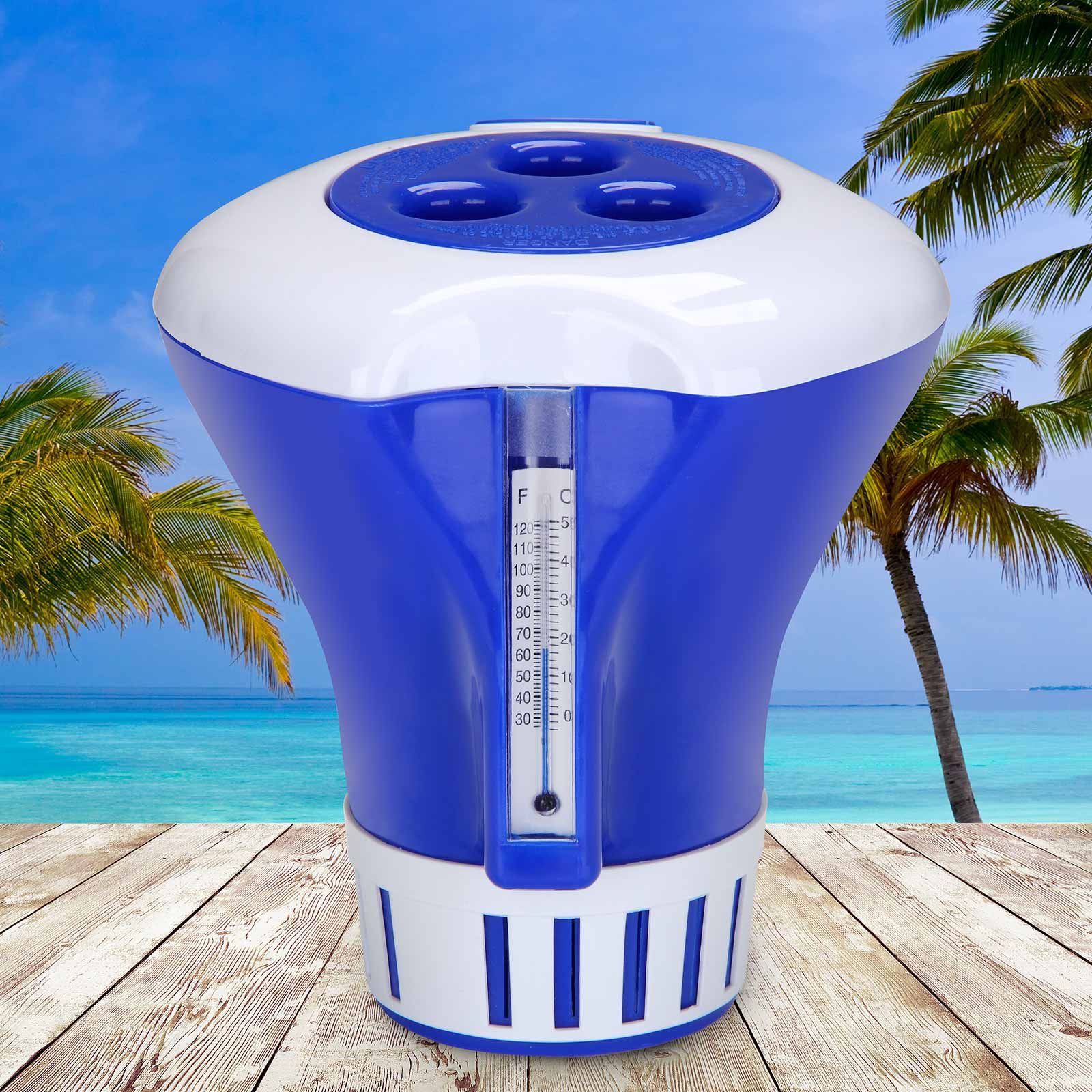 Blue bay Mini dosatore galleggiante - Dispenser 13 Cm Circa Per Pastiglie Cloro Bromo