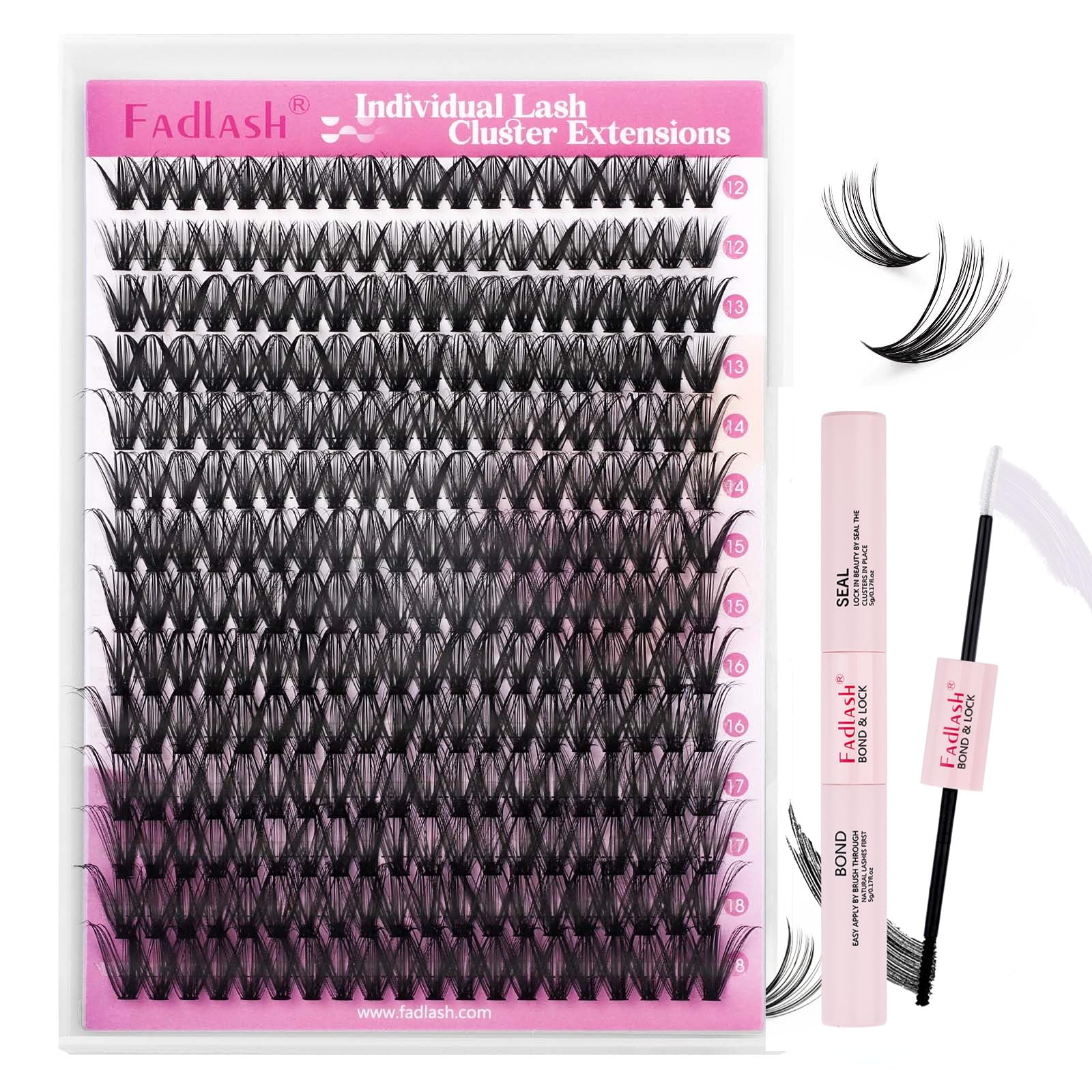 FADLASH Lash 120pcs 0.07mm D Curl 8-16mm 40D Mixed Trays Customizable DIY Eyelash Extensions for Beginners — view 11
