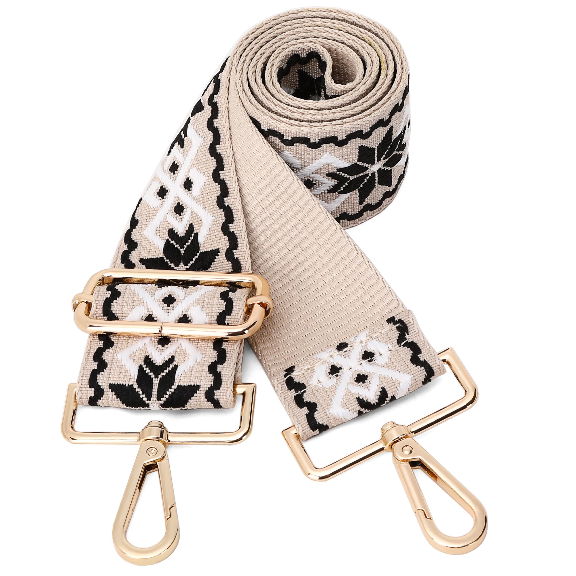 GINJKGO Purse Straps Replacement Crossbody - Adjustable Bag Strap for Purses, Wide Shoulder Strap for Women Guitar Purses