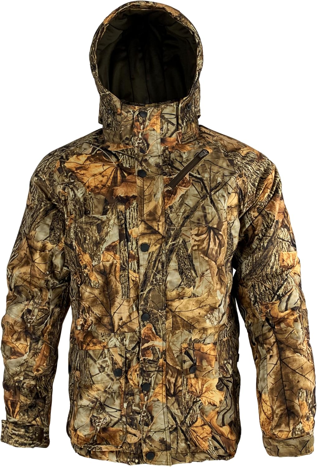 AYIN Winter Hunting Jacket – Waterproof, Windproof, Insulated 200g, Removable Hood, Silent Fabric, 7 Pockets - Image 3