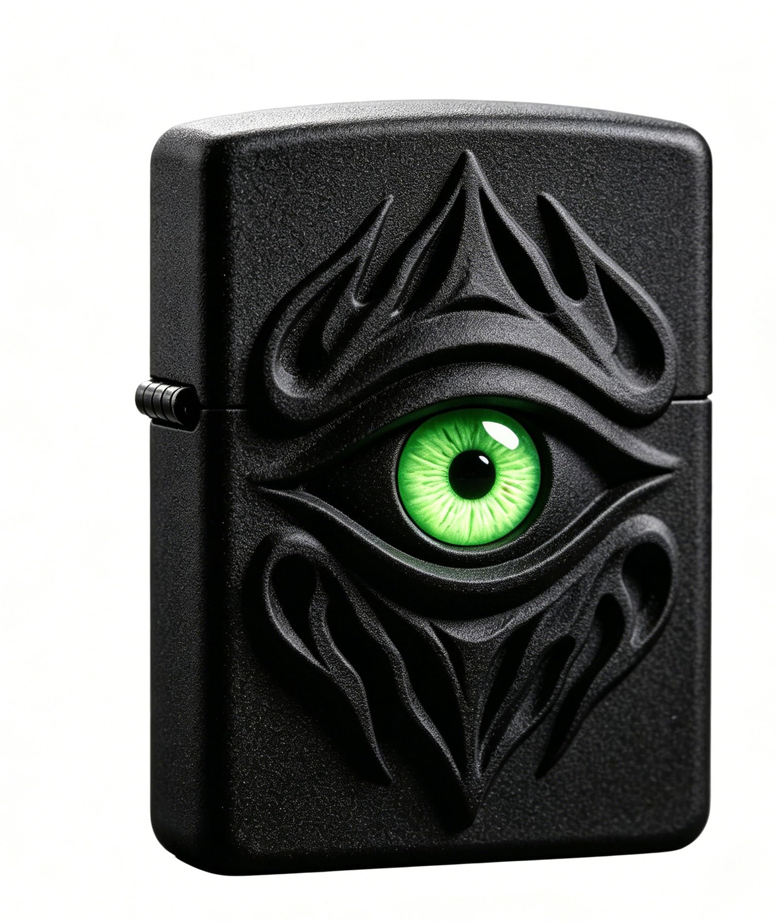 Vintage Trench Lighter Cool Eyes Windproof Kerosene Soft Flame Metal Lighters for Men Dad Husband (Fuel Not Included) (B)