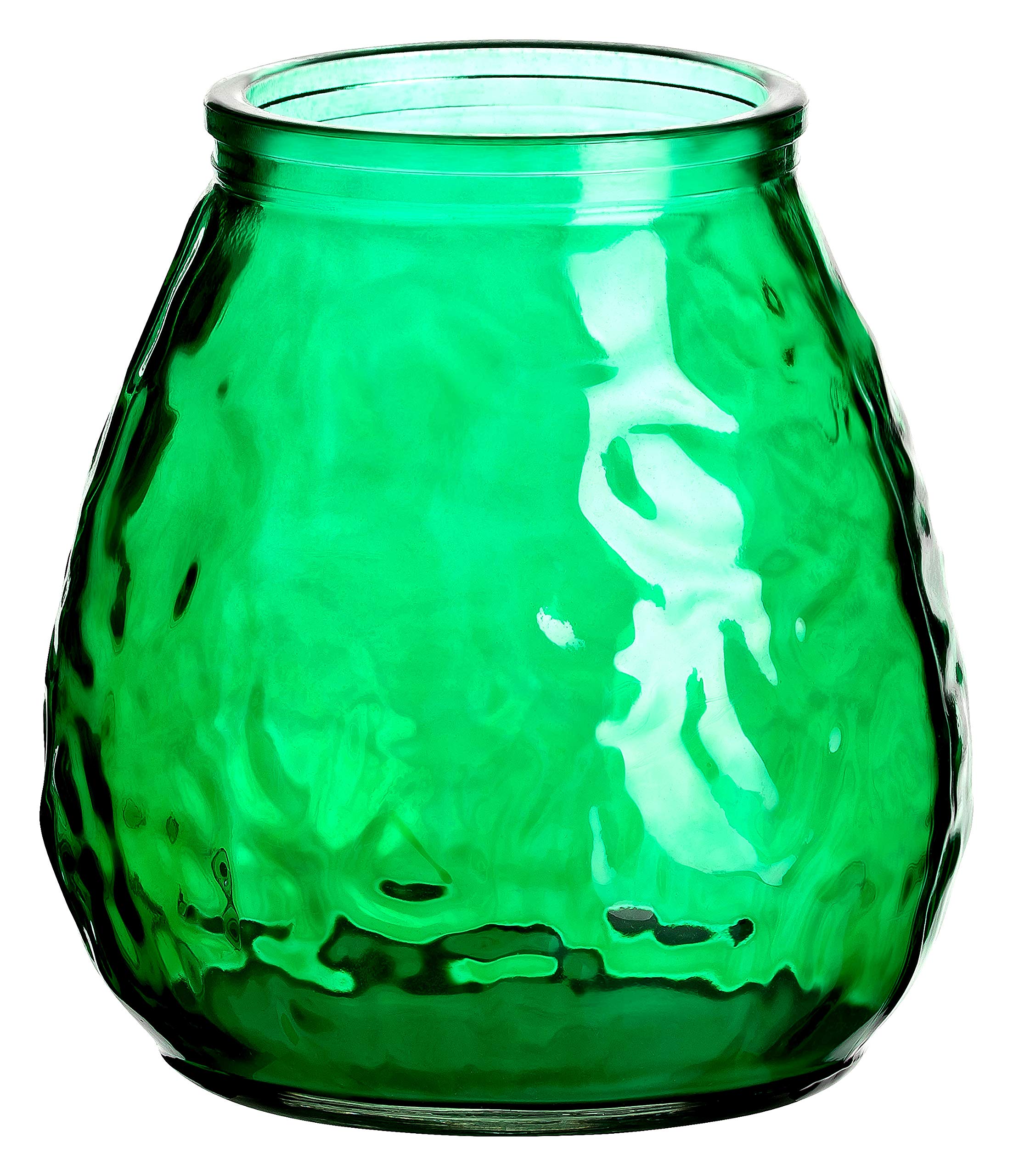 Teelichthalter Glas Geriffelt Grün 9cm H7cm 4er-Set - Atmosphärische
