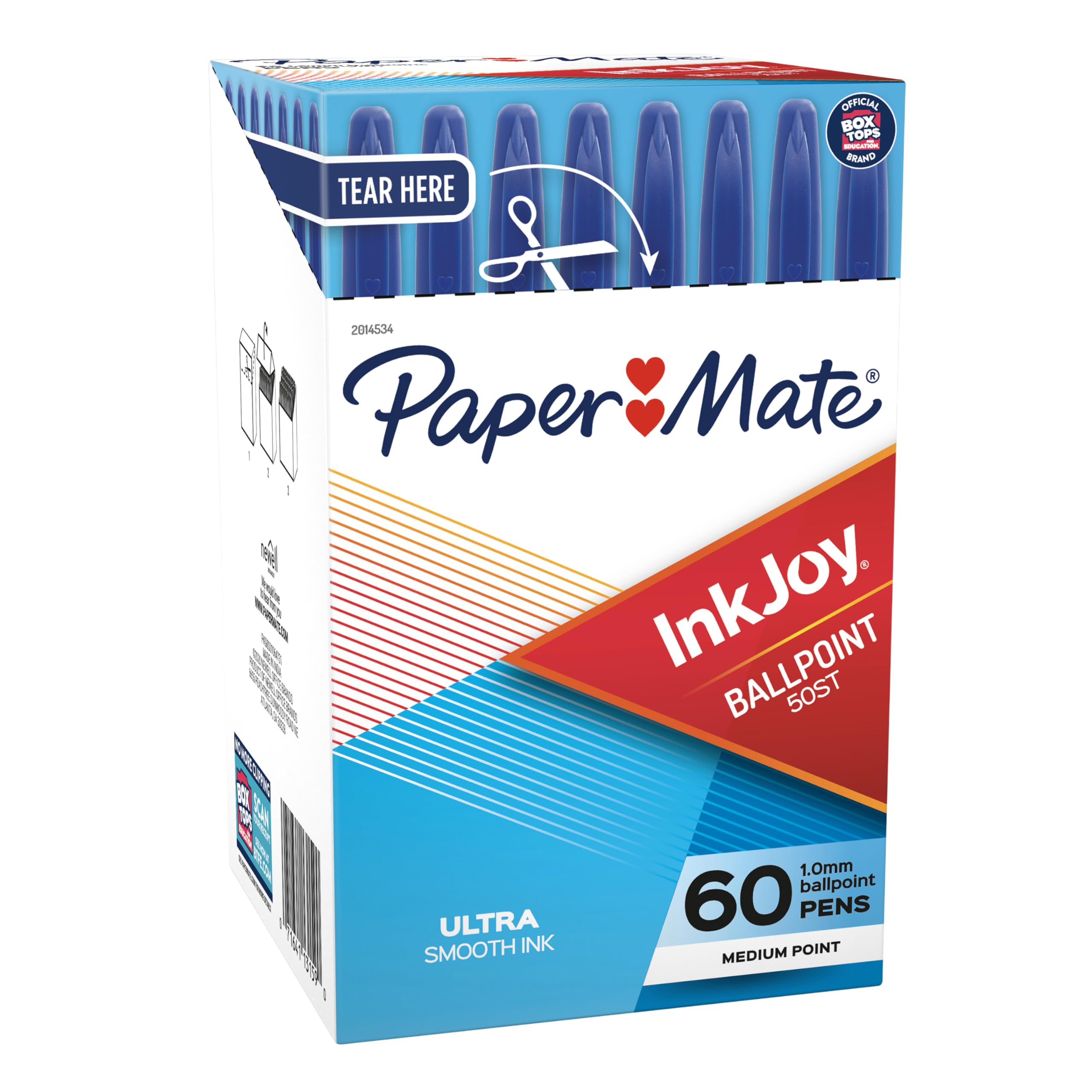 Paper Mate InkJoy 50ST Kugelschreiber, mittlere Spitze (1,0 mm), Blau, 60 Stück