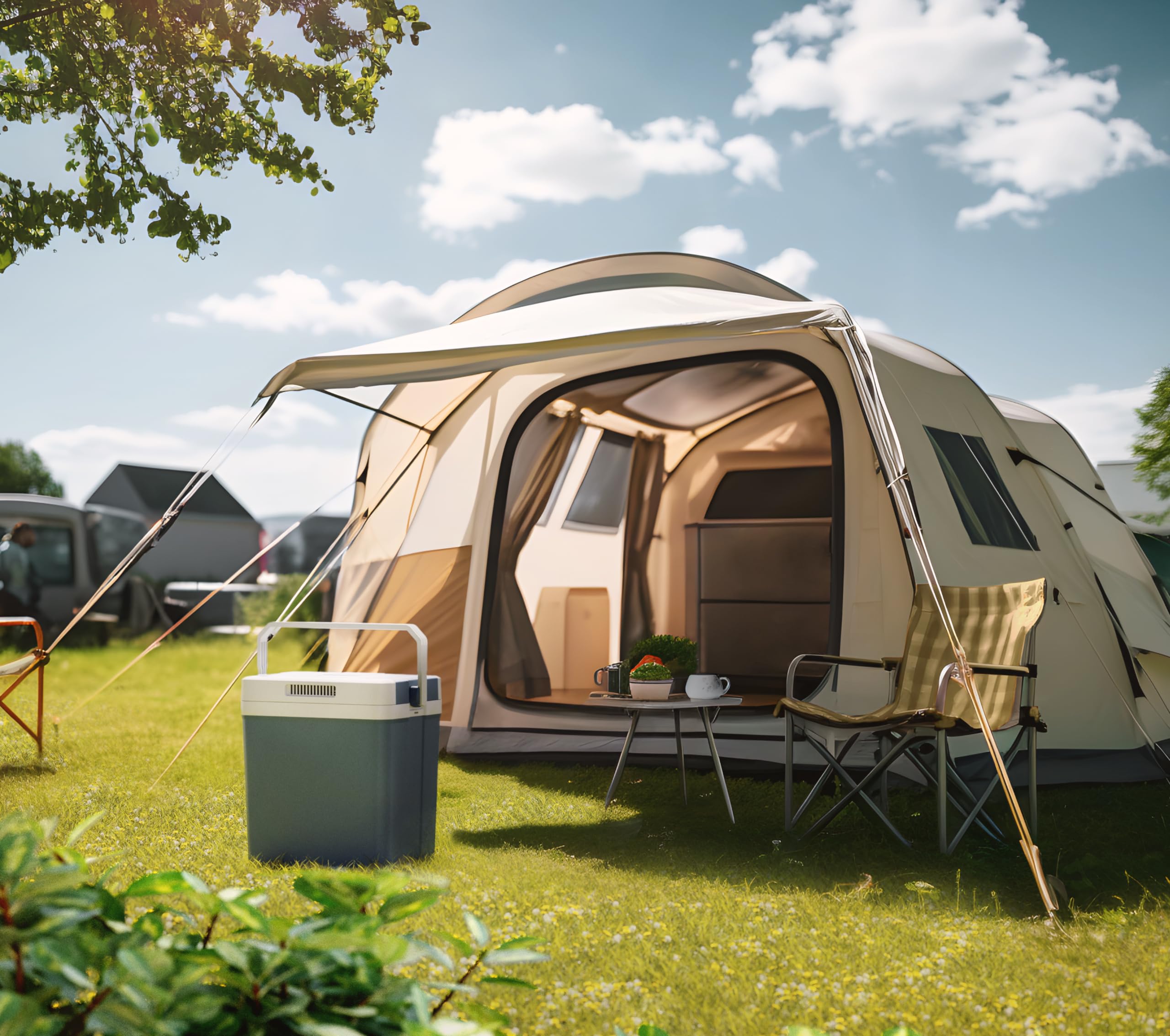Tristar glacière thermoélectrique - 24 L - Idéale pour Le Camping et Les Longs trajets - Prises 12 et 230 V - 2 Modes - Rafraîchit & réchauffe - KB-7524