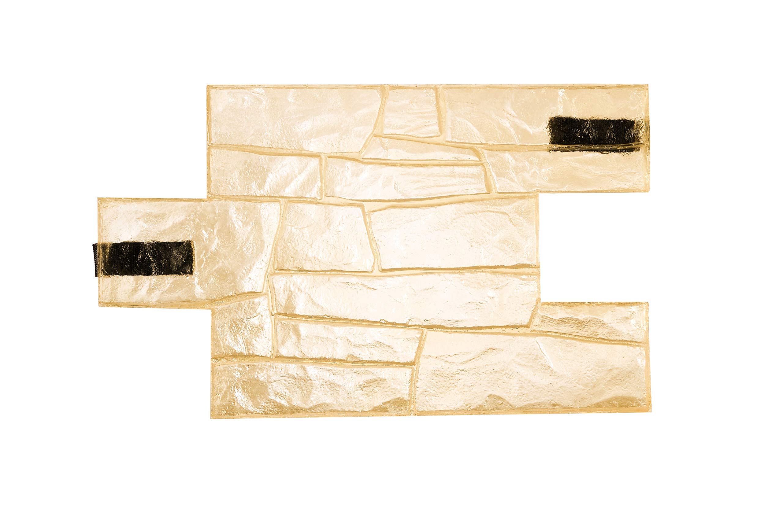 3D Granite Stone Pattern Vertical Decorative Impression Concrete Cement Imprint Mat Stamp (Granite N2), Transparent Amber - Image 2
