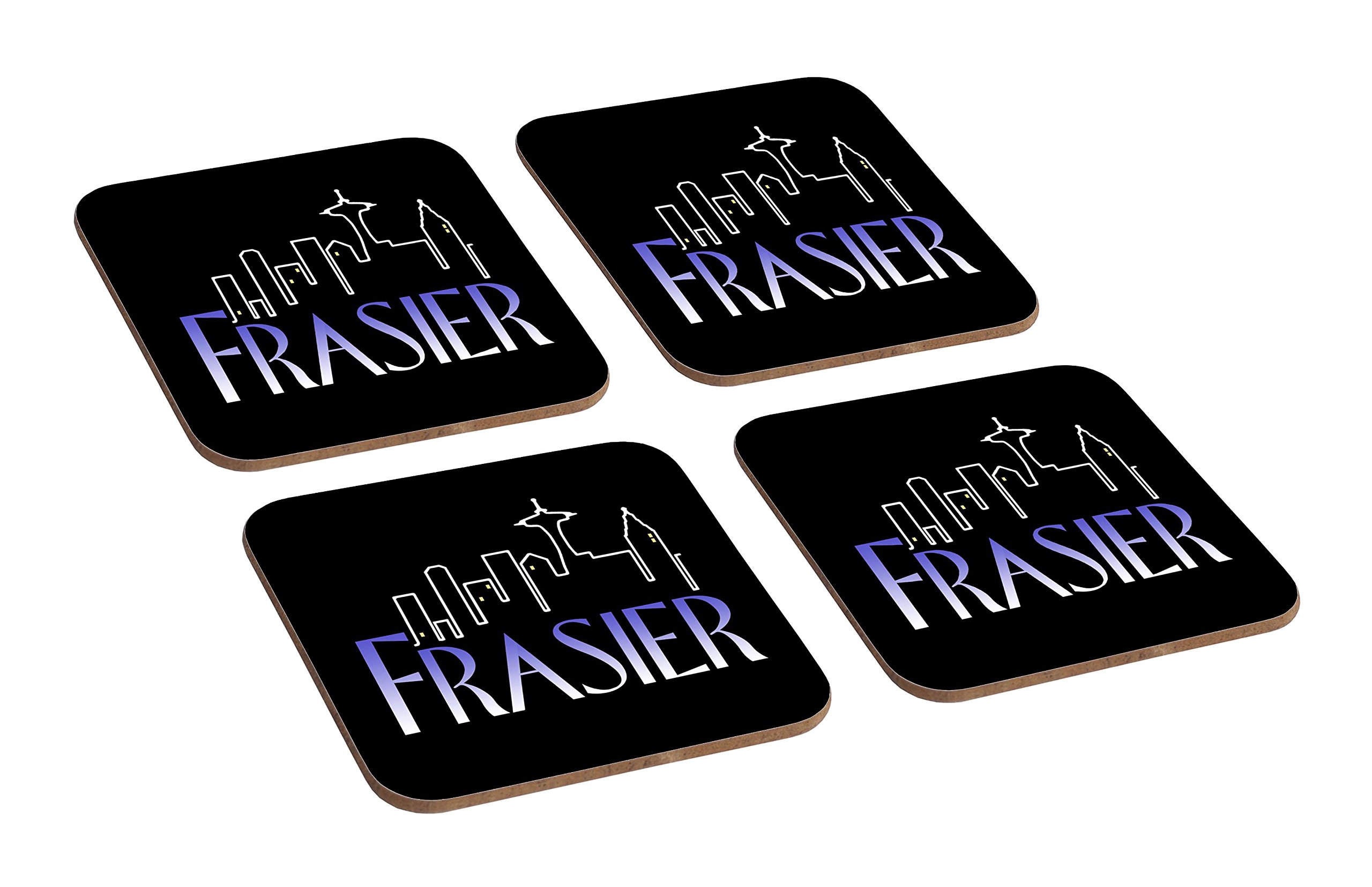 Mugmart Frasier Awesome 90S 4 Piece Wooden Coaster Set