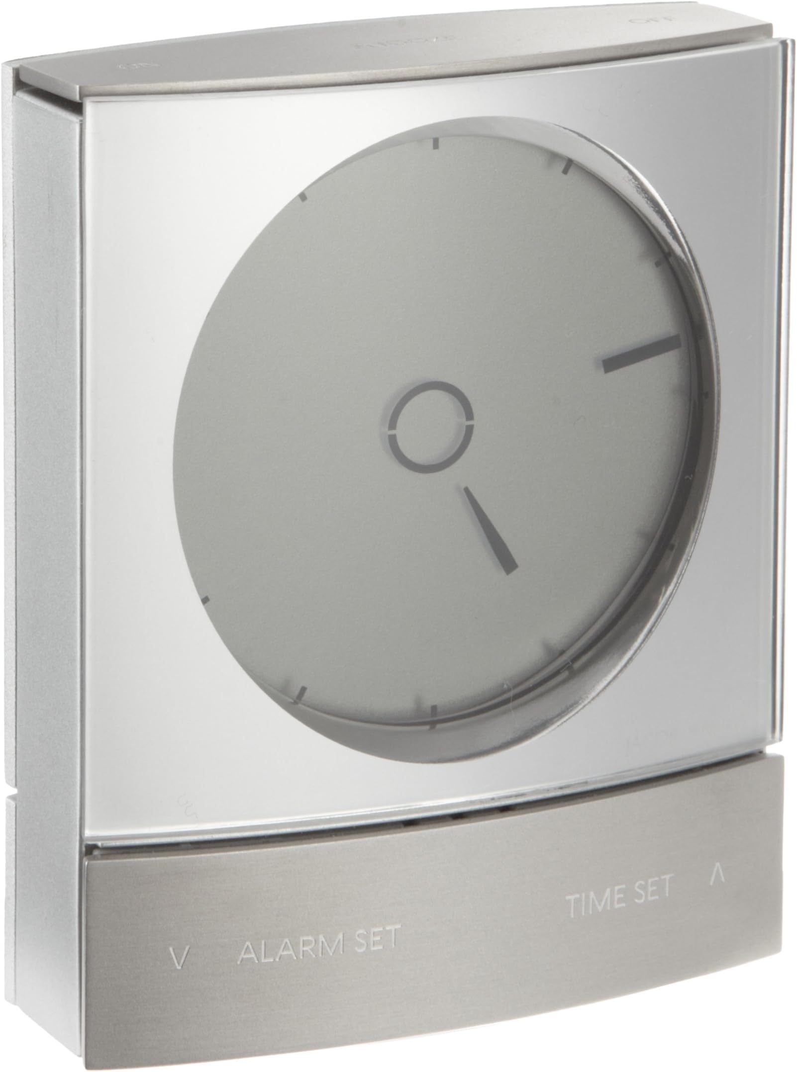 Jacob Jensen Wake Up Clock Silver 32045, Silver, Minimalist