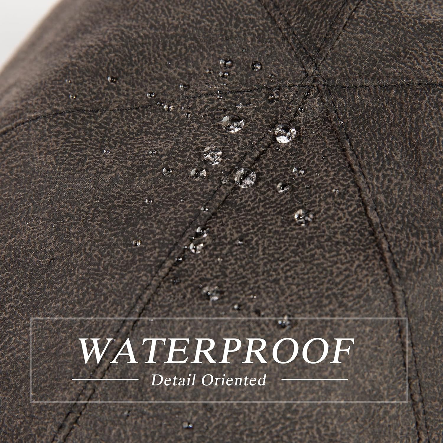 TOP-EX XL/XXL Faux Leather Waterproof Flat Cap for Men – Vintage Gatsby Irish Driving Hat, Winter Golf Newsboy Style - Image 2