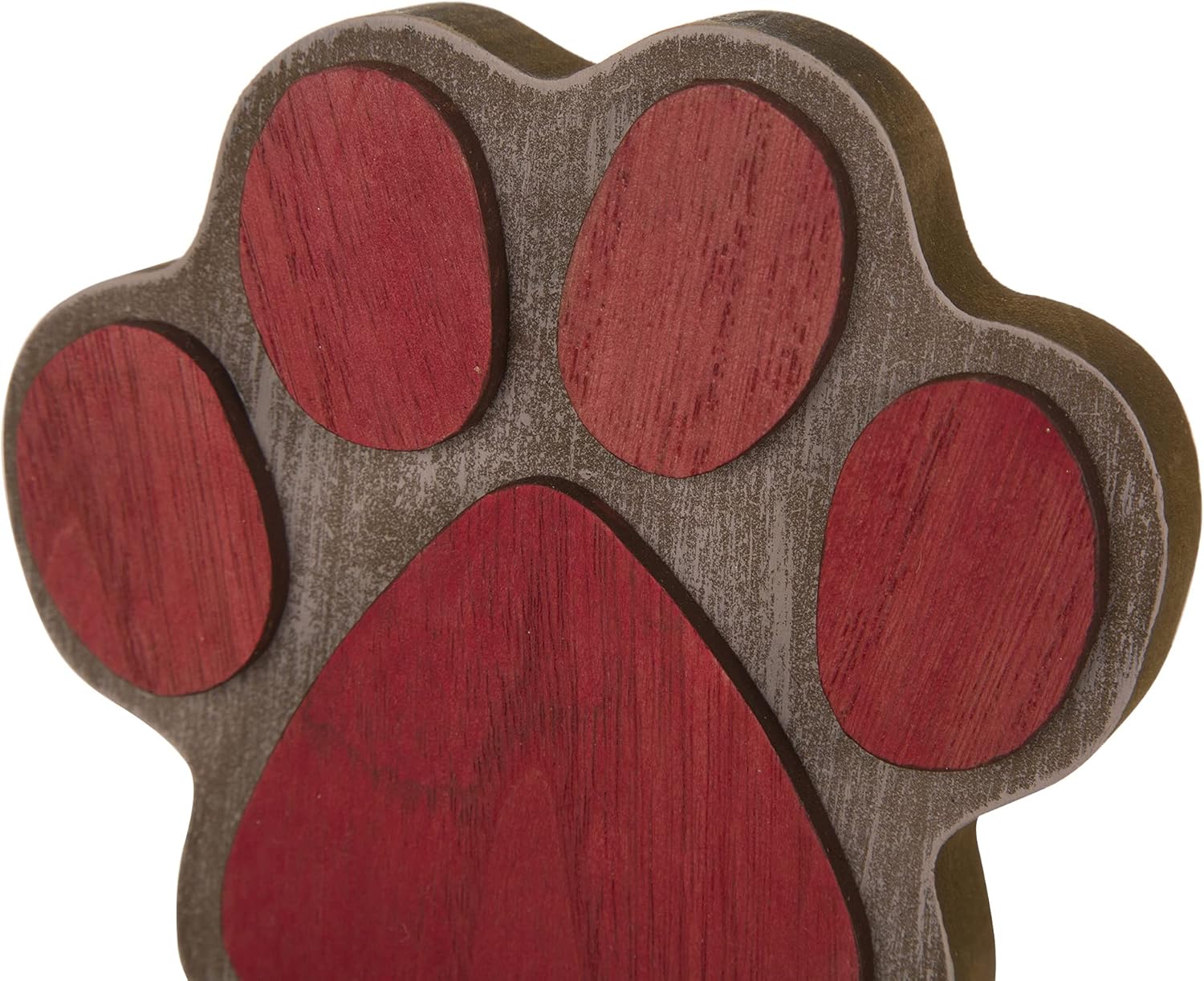 Glitzhome 2 Pcs Wooden Paw Stocking Holder, 6.25 Inch Xmas Hanging Hooks for Stockings Christmas Indoor Decoration