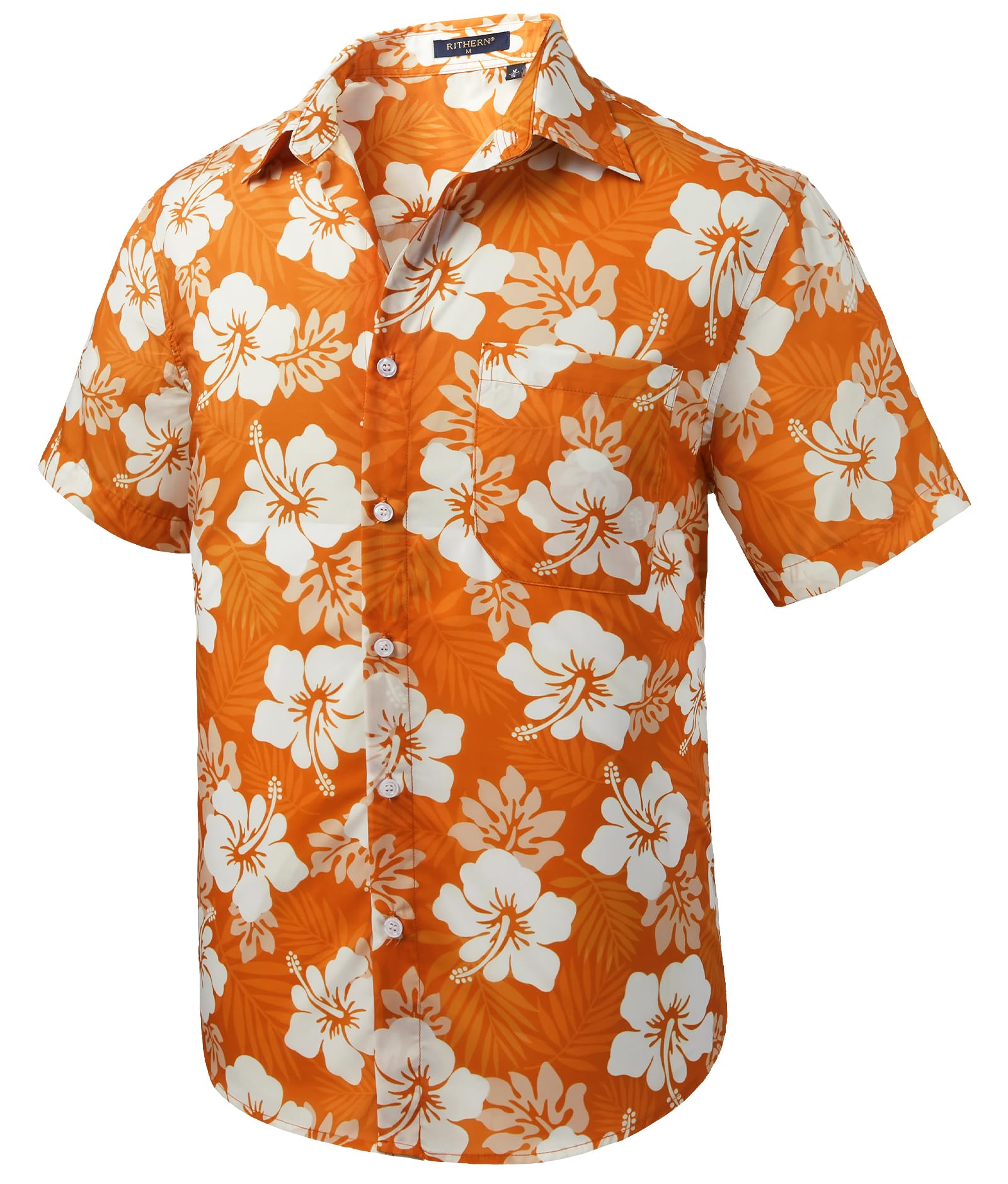 Chemise Hawaïenne Homme Manches Courtes Été Chemises Plage Funky Casual Fleurs Button Down pour Vacances Fête