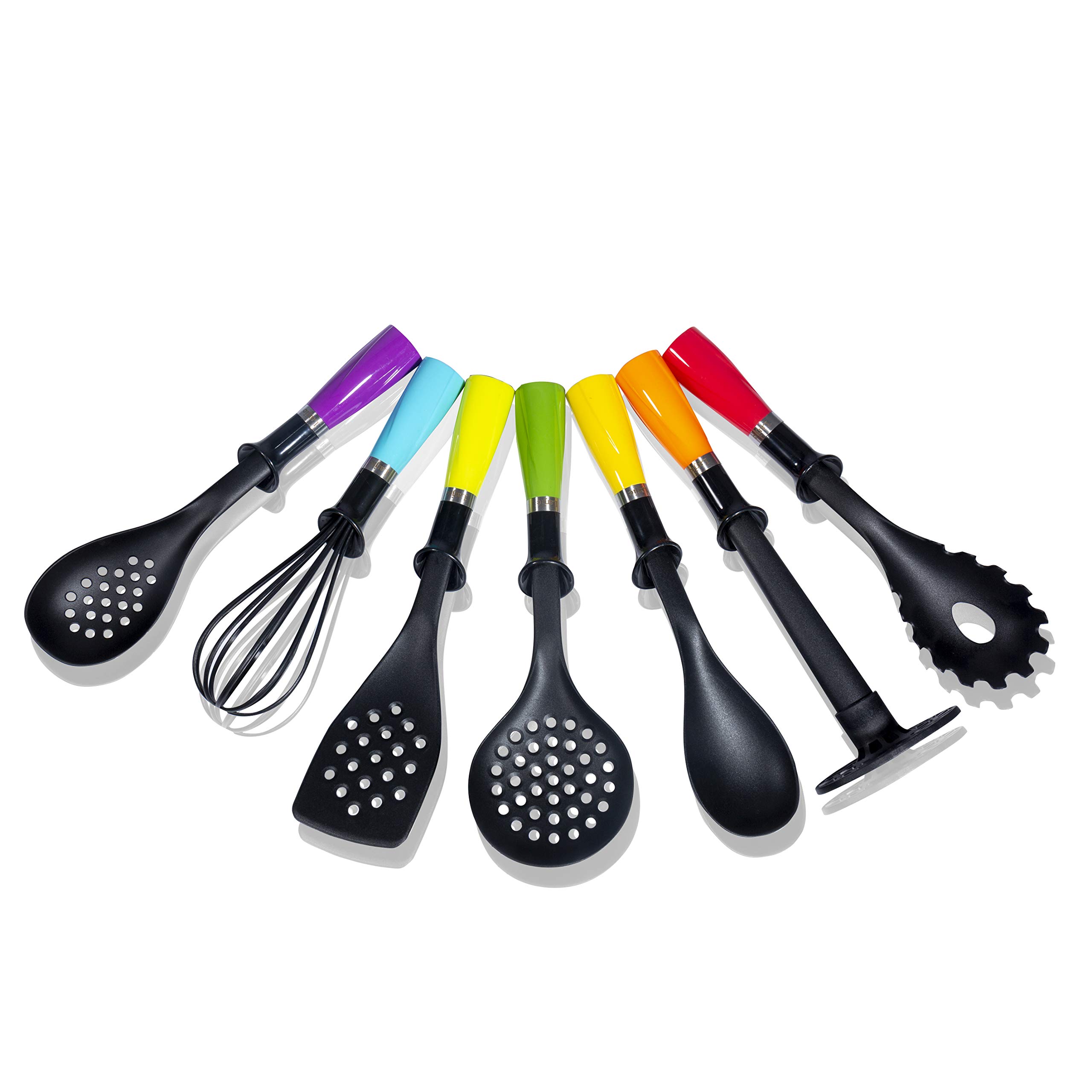 Nylon Kitchen Utensil Set 7 Pcs Cooking Heat Resistant Kitchen Gadgets Accessories Tools Set Nonstick Cookware Soup Spoon ...