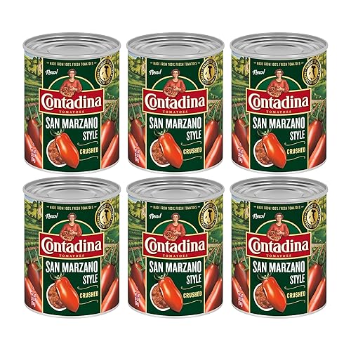 COTNADINA - Tomates triturados estilo San Marzano, paquete de 6, lata de 28 onzas
