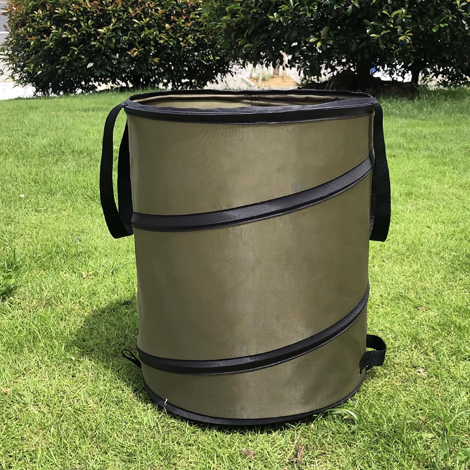 10 Gallon Collapsible Lawn and Leaf Bag, Pop Up Trash Can