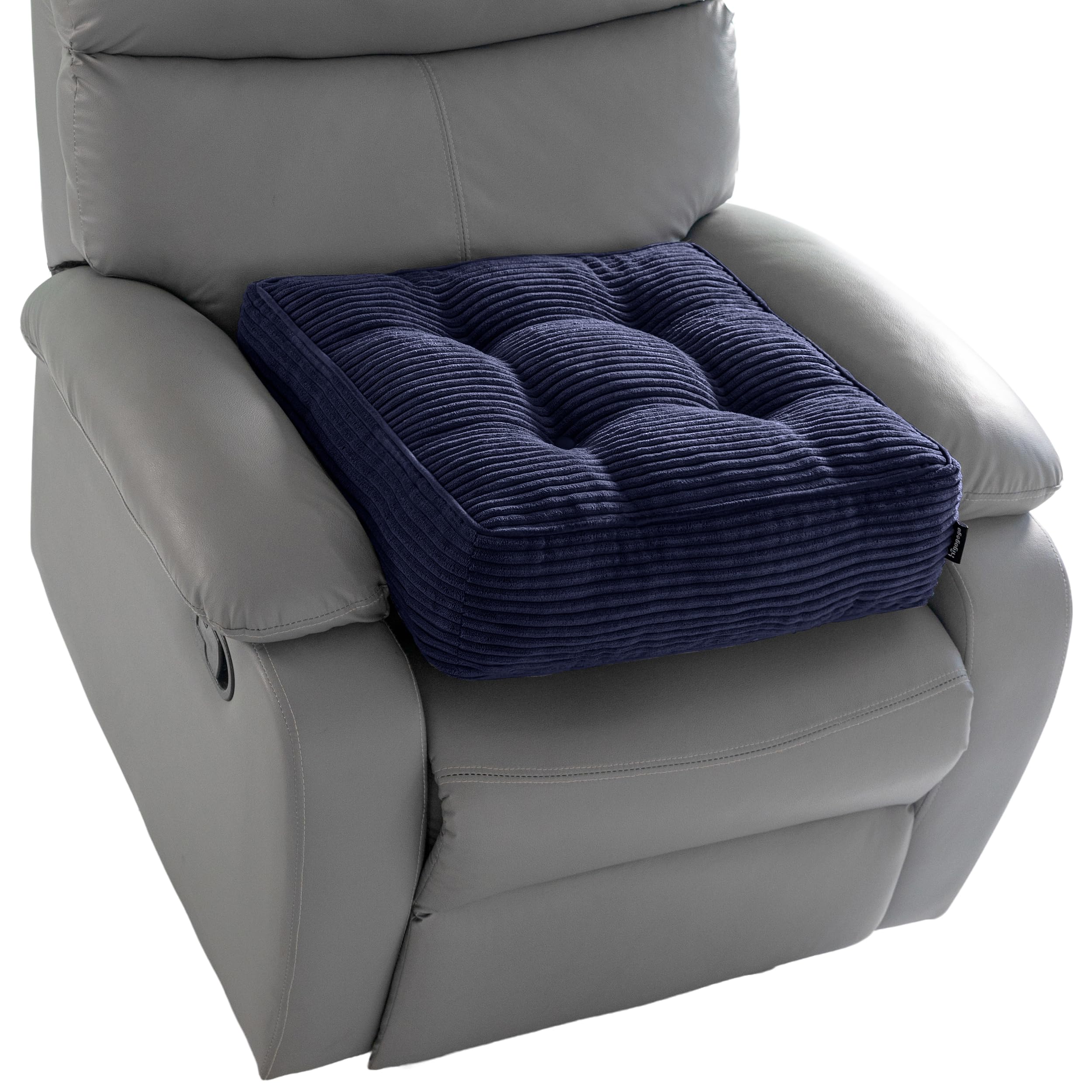 Photo 1 of HIGOGOGO Recliner Seat Cushion - 20x20x6 Inch Extra Large Square Cushion, Navy