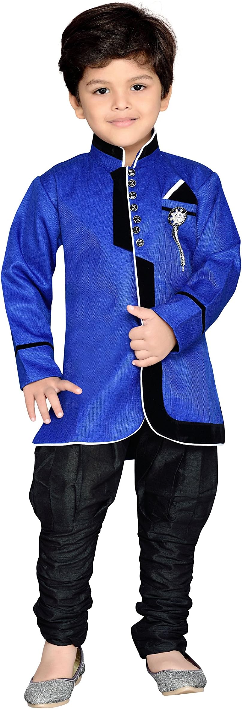 AJ DEZINESKids Suit Set for Boys (644_Blue_9(9-10 Years))