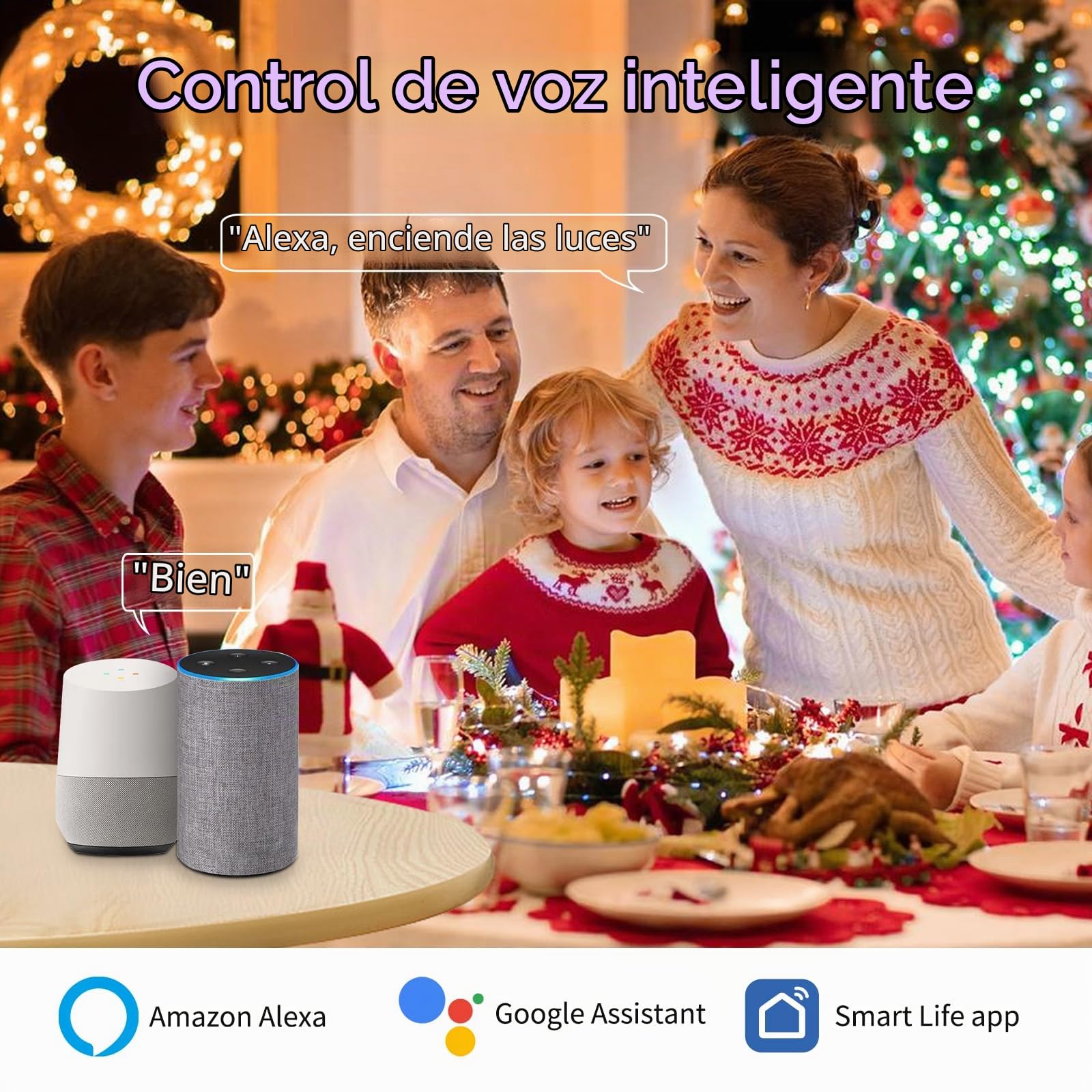 Bombillas LED Wi-Fi RGBWW Smart G9, Compatible Con Alexa /Google Home,AC 230V Multicolor Regulable,2700K-6500K,Brillo ajustable 1%-100%, 4W, 400LM, Con Sincronización de Música Bombilla LED, Pack de 3