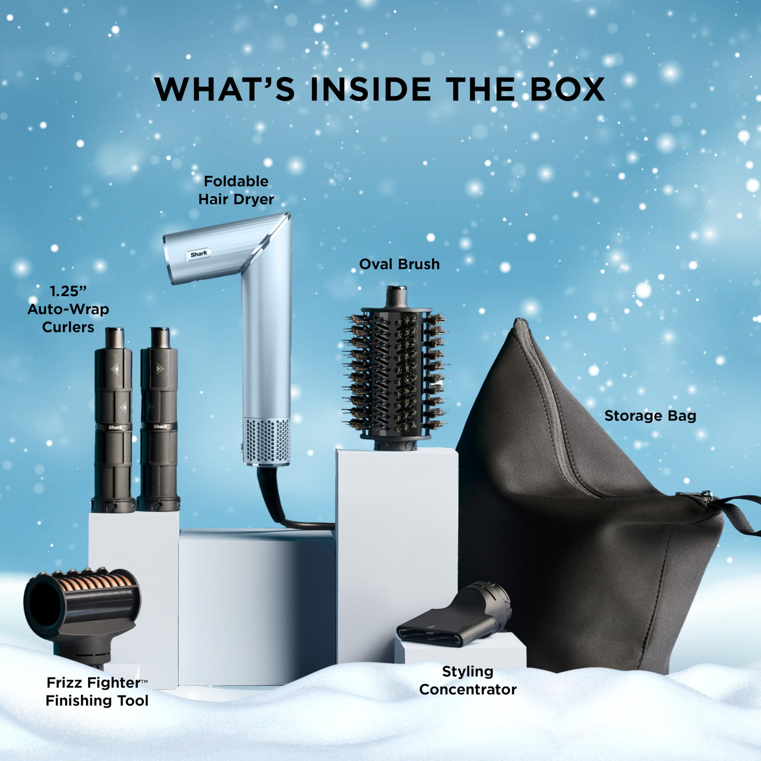 Shark FlexStyle Glacial Blue Multi‑Styler & Hair Dryer – No Heat