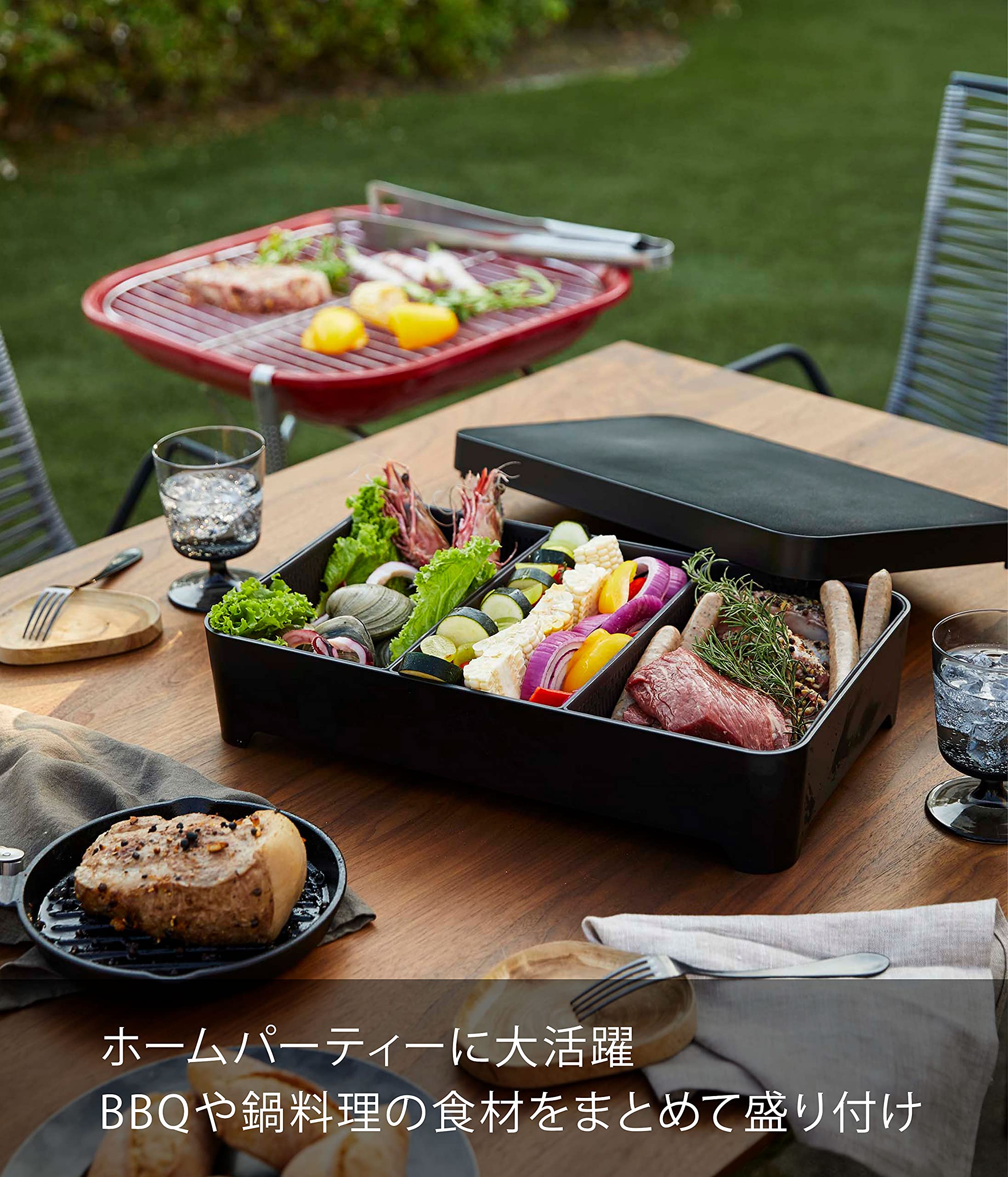 Amazon.co.jp: 山崎実業(Yamazaki) 蓋付き卓上水切りトレー タワー 角