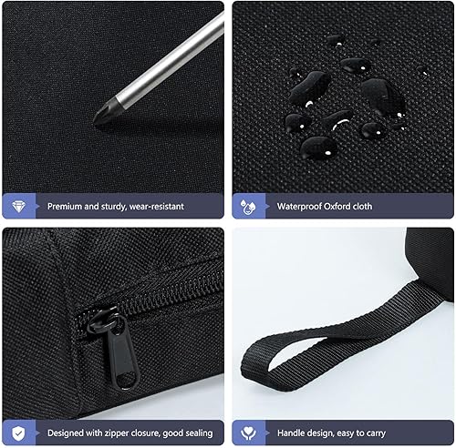 Miniatura 4 de Hemoton 2 piezas de sartén de hierro fundido resistente bolsa de chef multiusos utensilios de cocina organizador camping