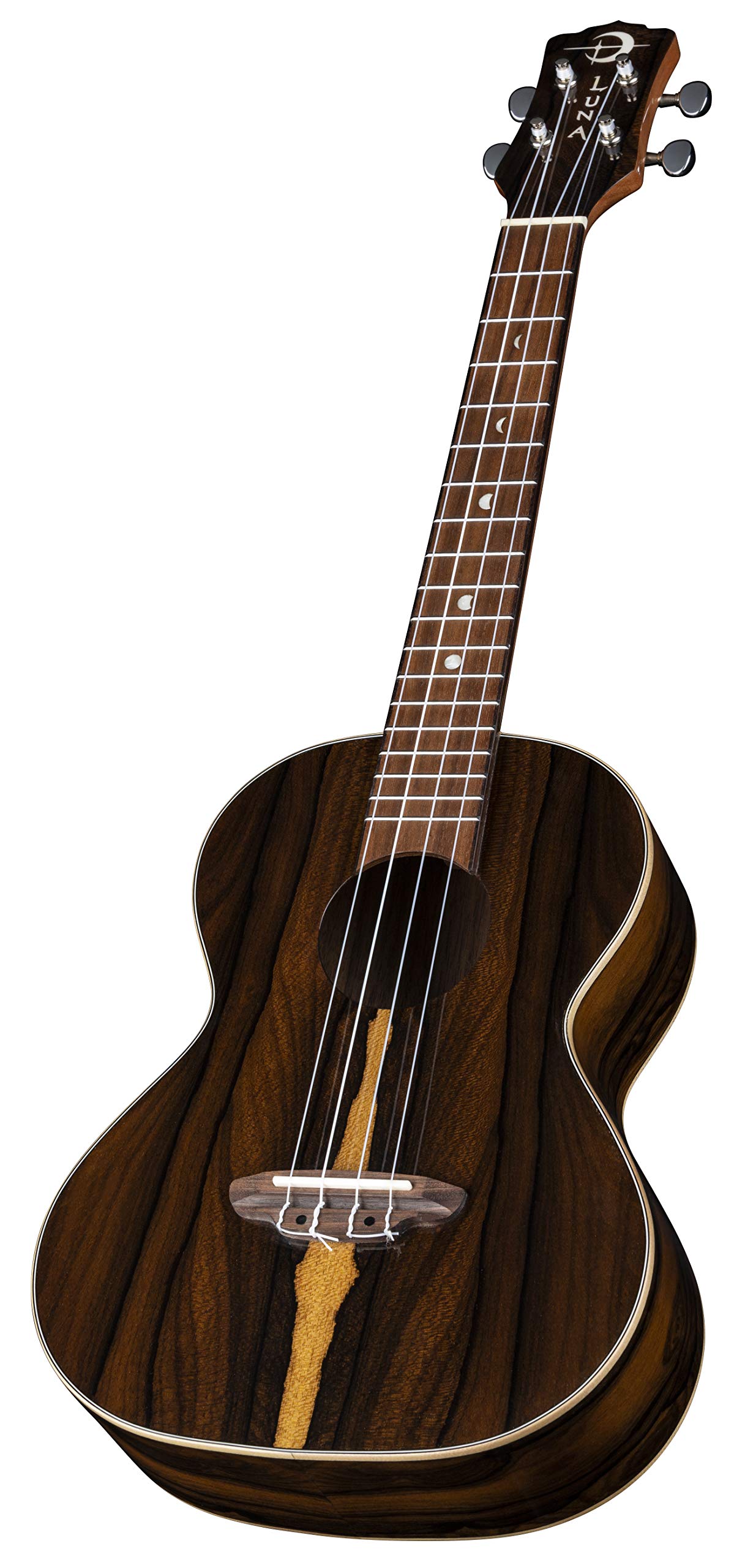 Luna Guitars Ziricote, 4-String Tenor Ukulele with Gigbag (UKE ZIRI T) - Image 3