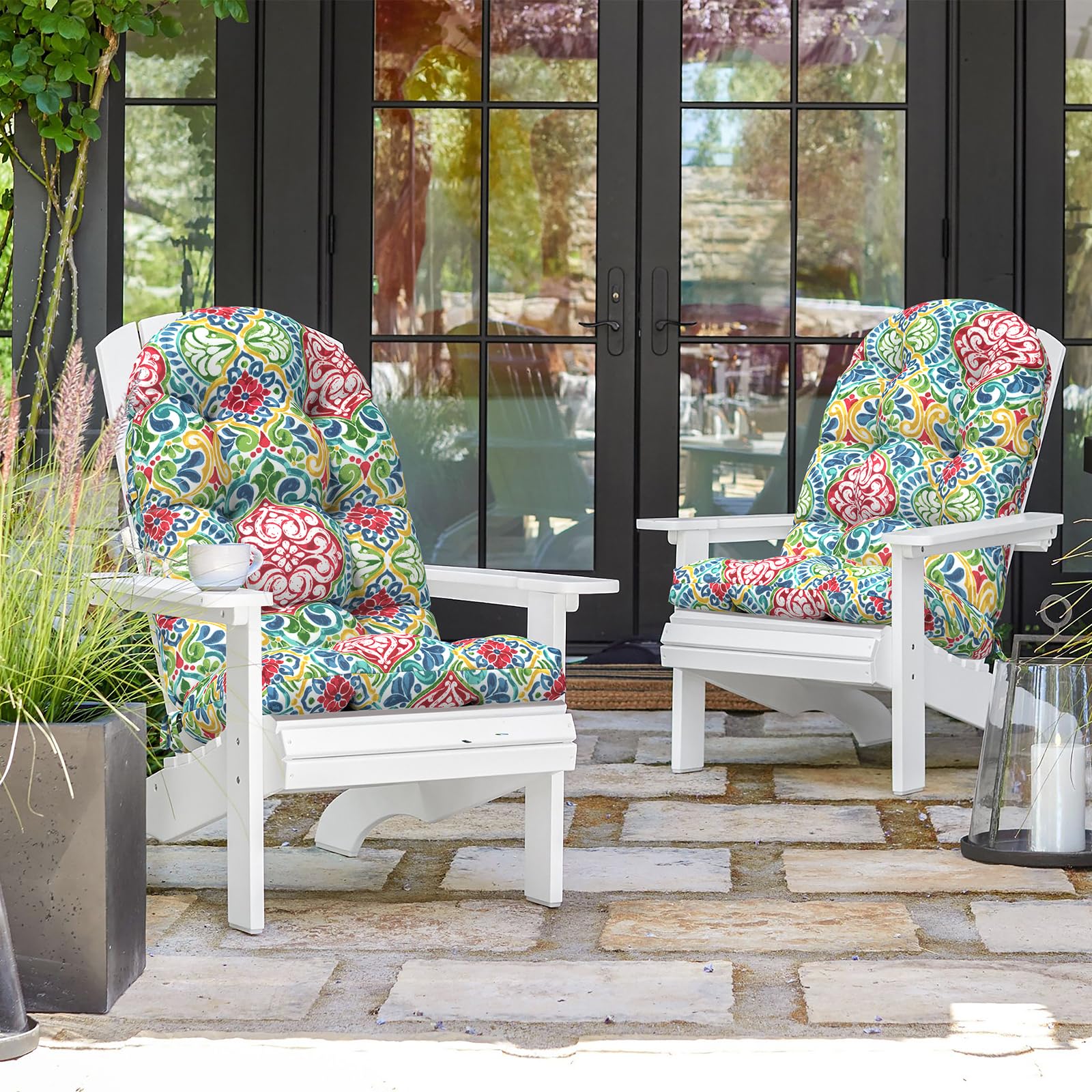 Adirondack Chair Grey Cushions For Patio Chairs Waterproof Outdoor Chair  Cushions Waterproof Dark Gray High Back, image size:1600x1600