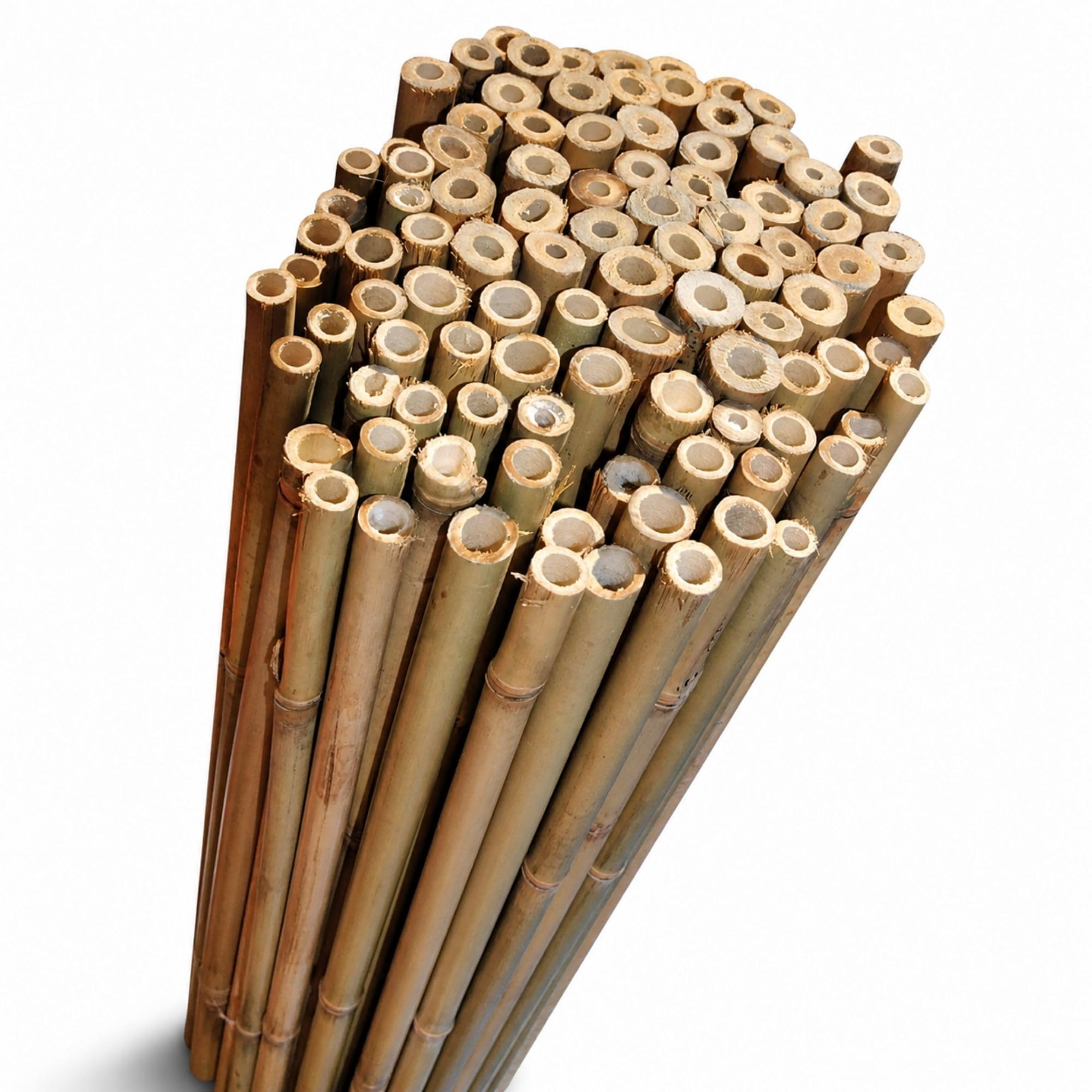 PriceKingX Natural Bamboo Canes-2FT-3FT-4FT-5FT-6FT Heavy Duty Bamboo Canes- Long Sticks Plant Support- Garden canes Professional Thick Out/Indoor- Canes/Stake/Pole (100x, 4 FT)