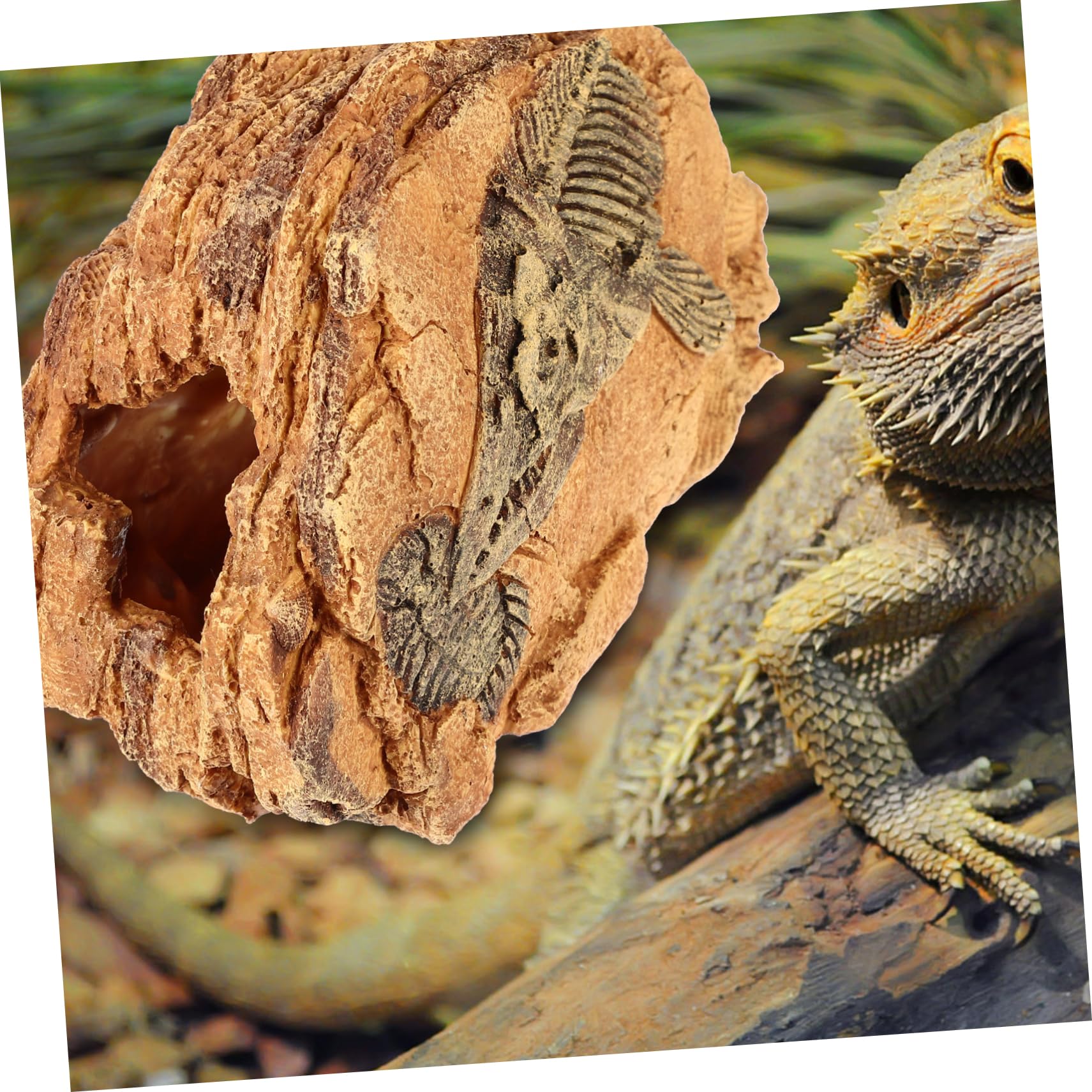 minkissy Refugio Para Reptiles Cuevas Para Mascotas Reptantes Decoración De Cuevas