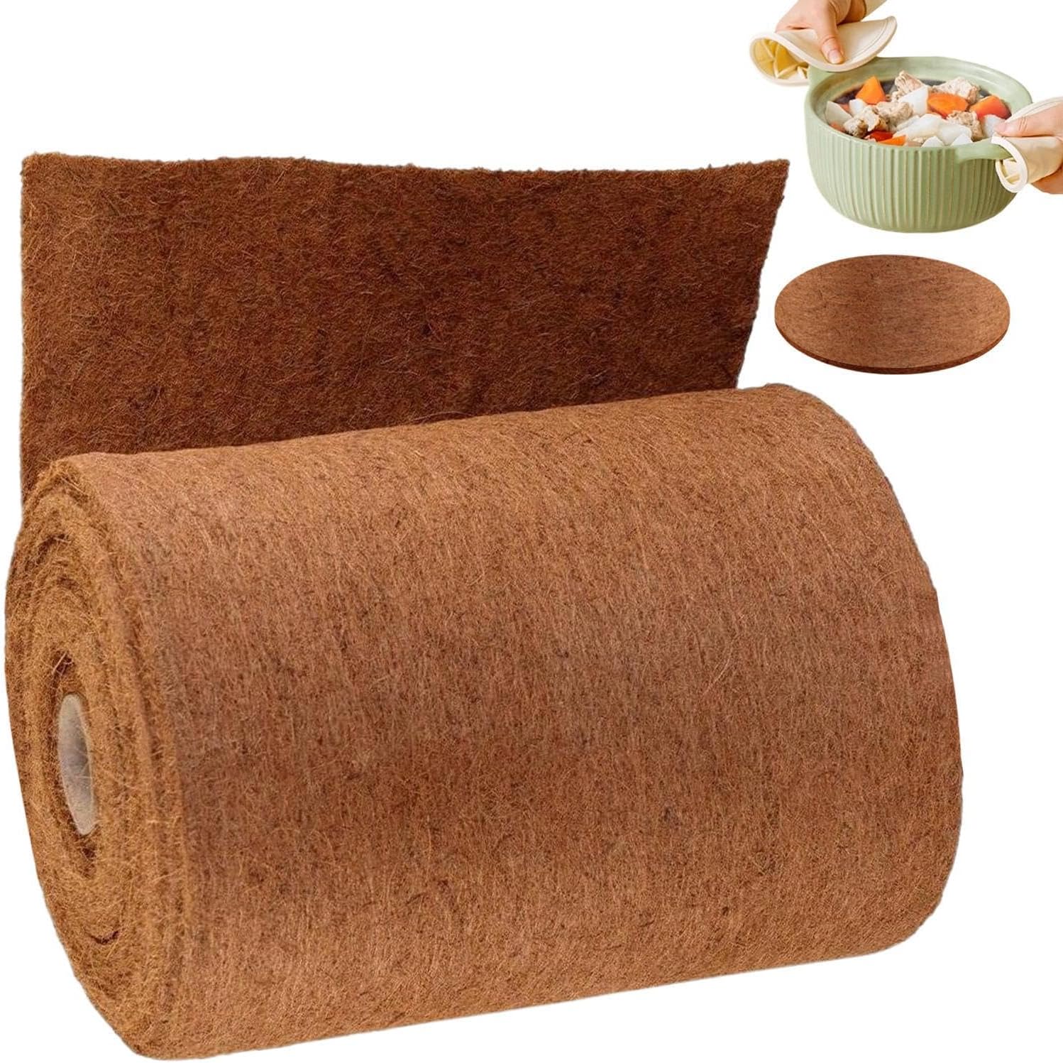 Tough Reptile Carpet Roll - Recyclable Bedding Sheet | 100% Husk Liner for Lizard, Tortoise Cage, Frog Habitat, Snake Terrarium, Outdoor Porch, Planting Base, Landscape Supply Set