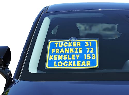 Miniatura 3 de Suction Cup Student Pick-Up Sign  Car Rider Tag  Student Name Tag  Carpool Tag  Student Identification Tag  School Pickup Sign