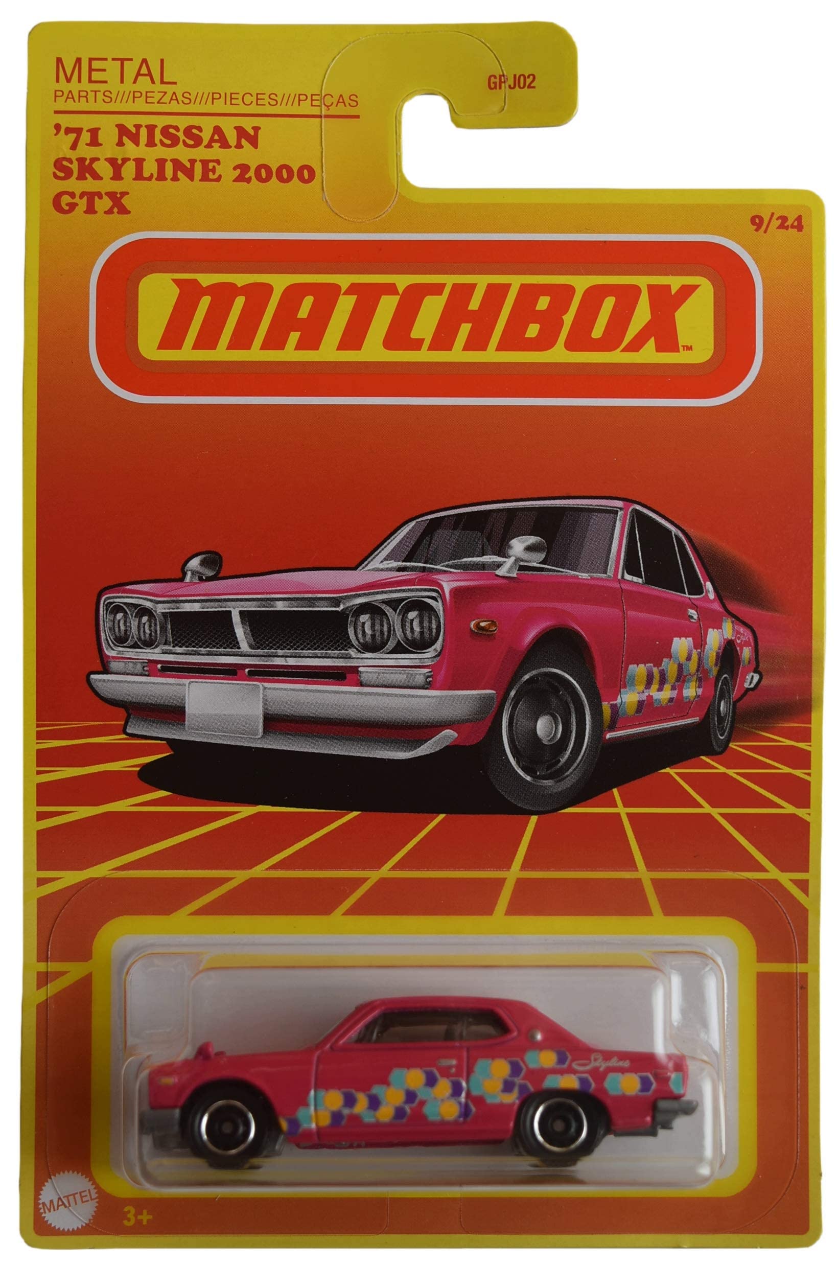 Amazon.com: Matchbox '71 Nissans Skyline 2000 GTX, Pink 9/24