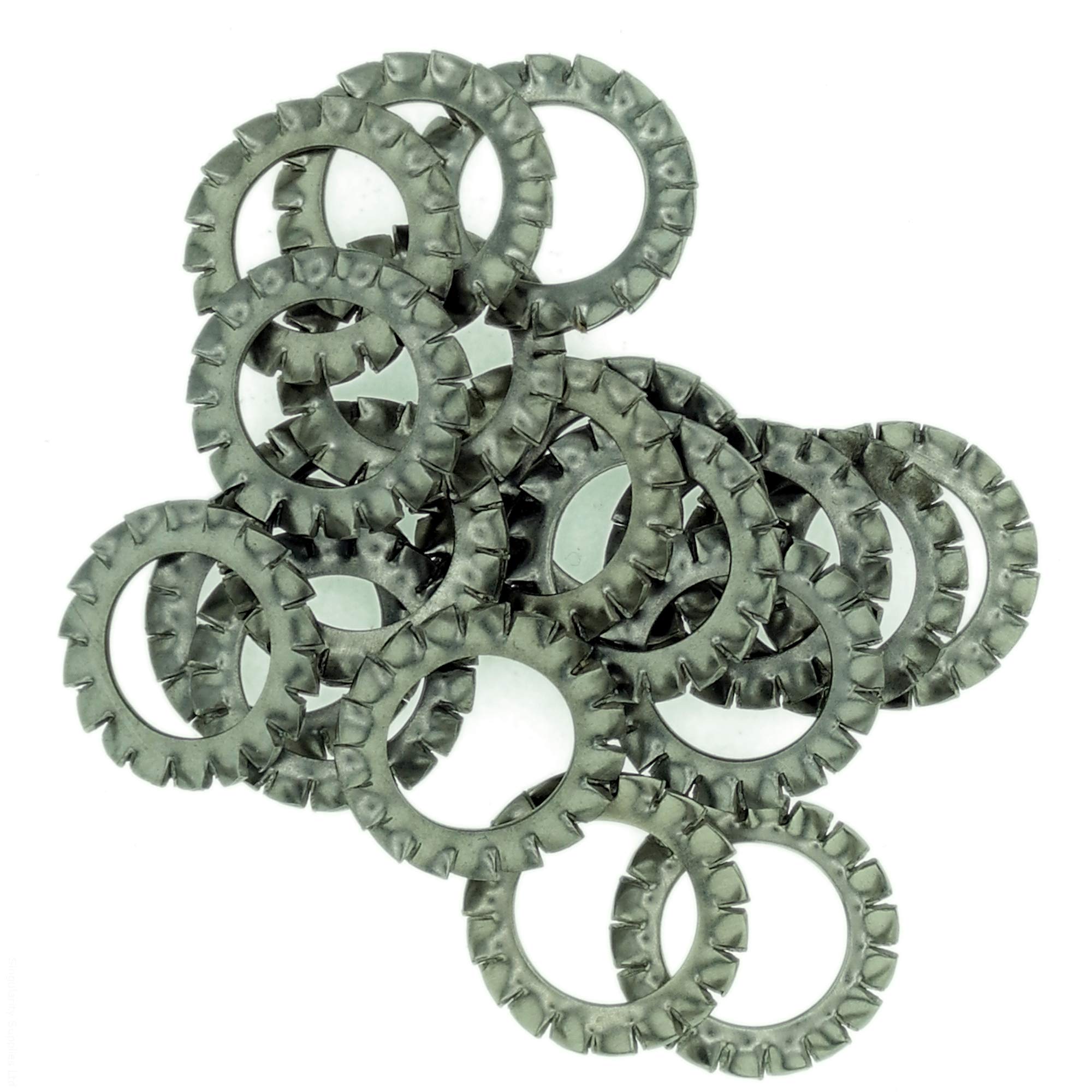 Singularity Supplies M6 (6Mm) Shakeproof Washer (External Serrated) - Stainless Steel (A2) (Pack Of 20)