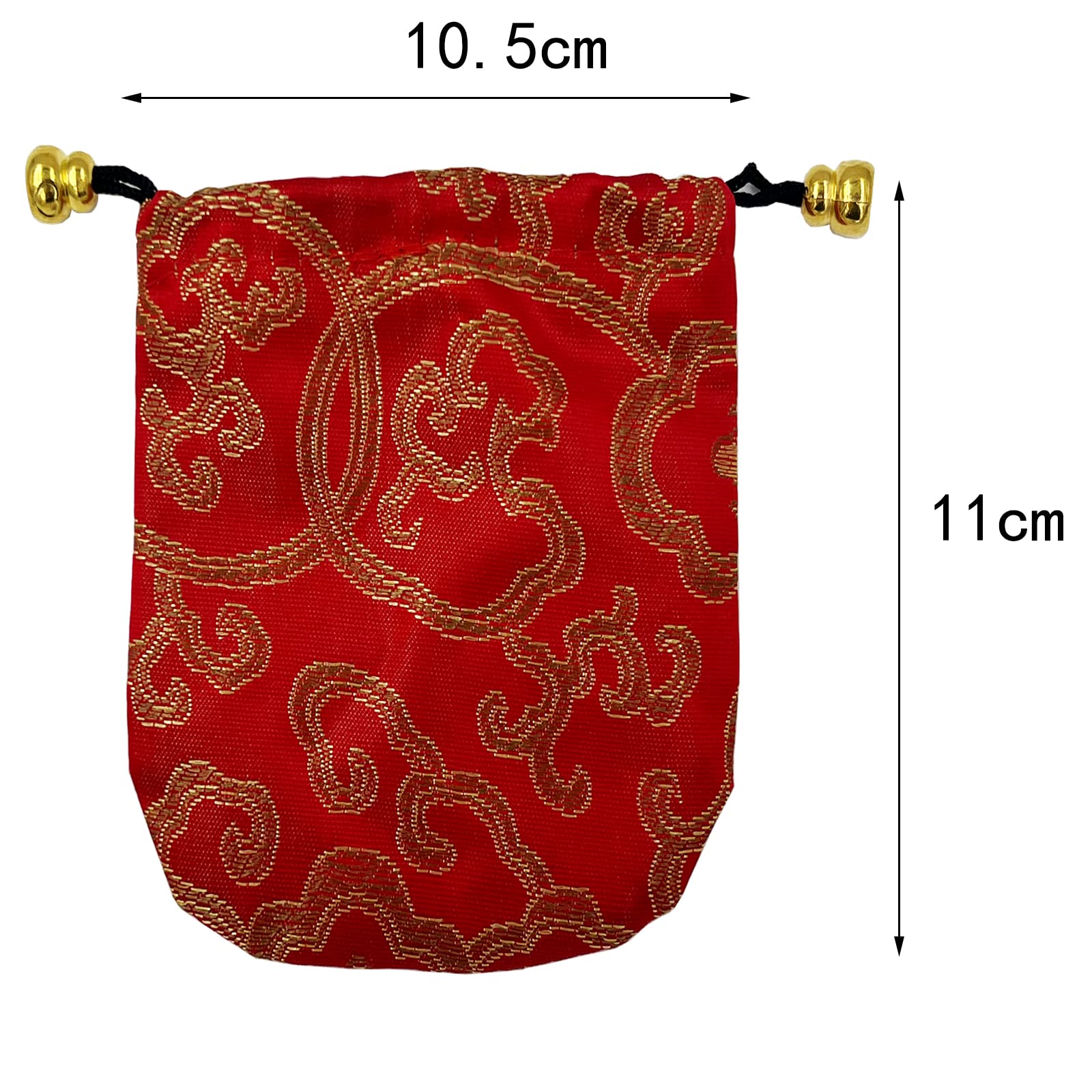 24 Pezzi Borsa per Gioielli con Coulisse Collana di Ricamo Borsa per Gioielli Sacchetto Regalo Piccolo per Collana