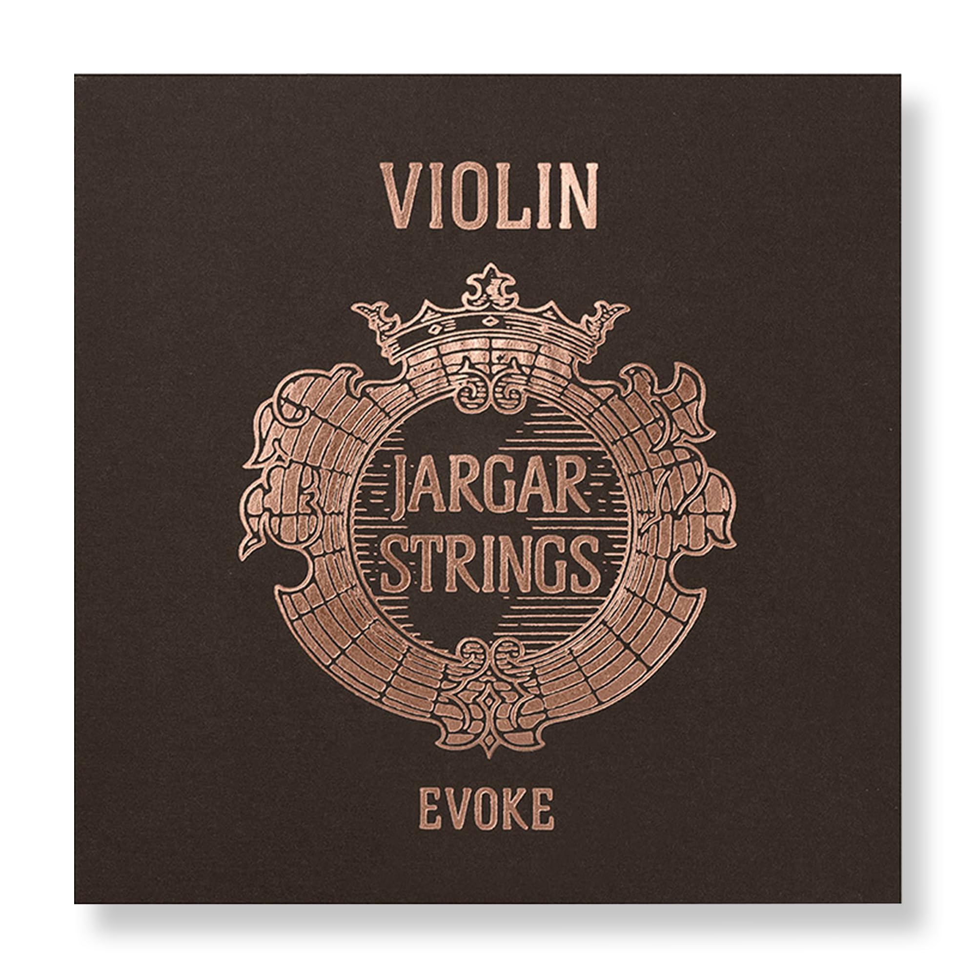 JargarJargar Evoke Violin Set - Violin Strings 4/4 Full Set for Professionals and Aspiring Violinists - Powerful, Direct Response with Brilliant Sound Color - Made In Denmark